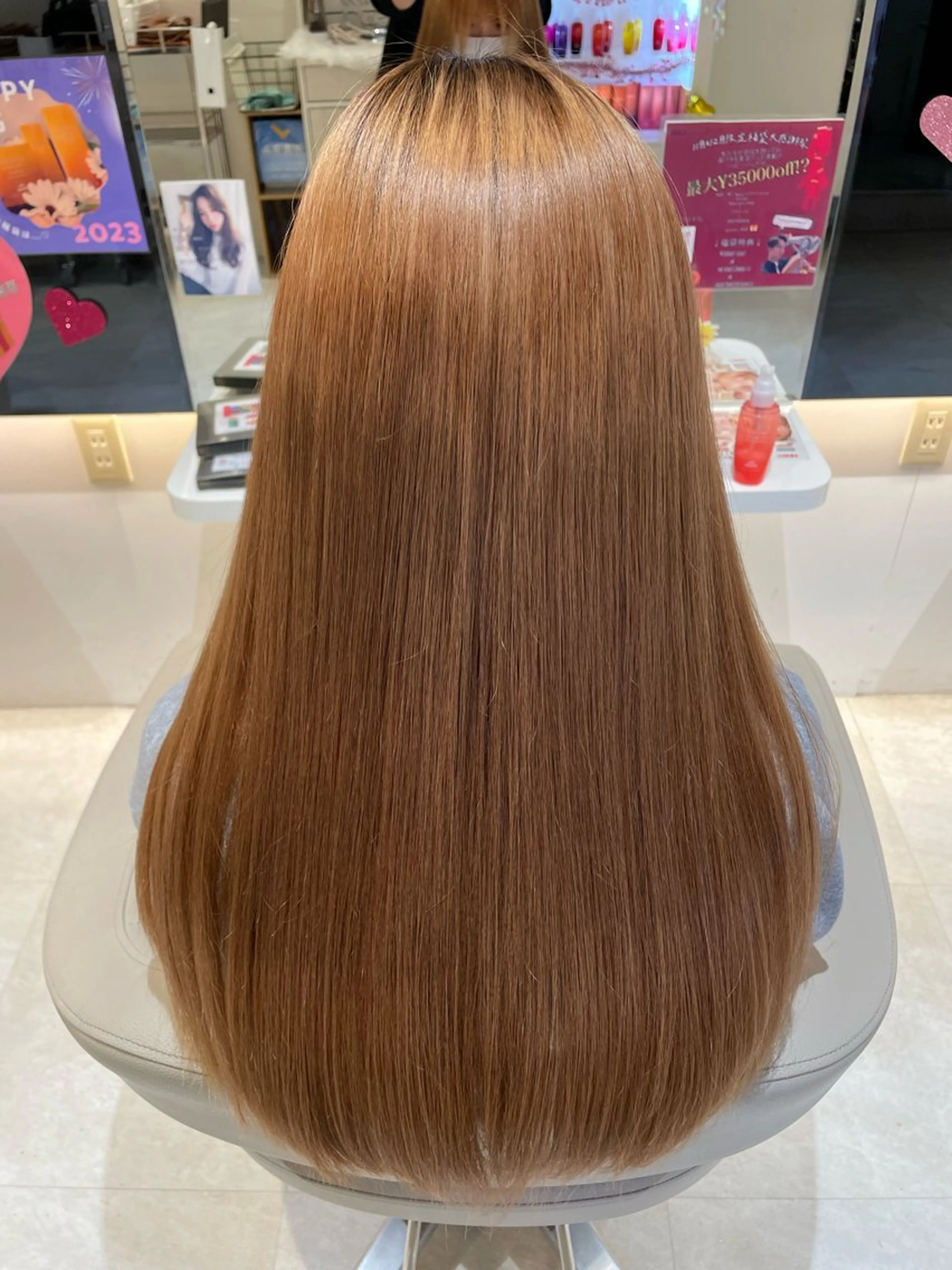 ロング 髪質改善・縮毛矯正 濱　泰賀のヘアスタイル