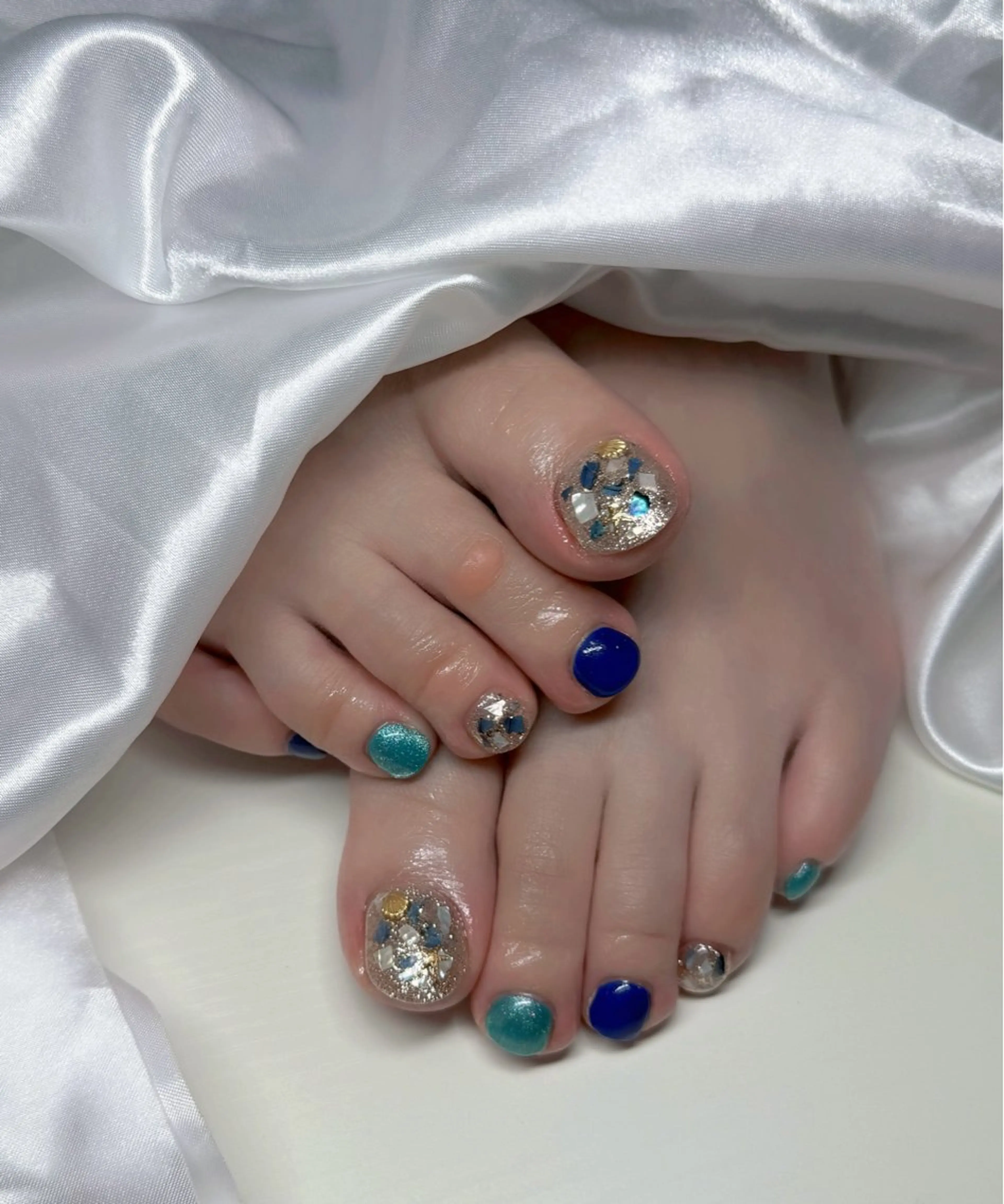 ネイル フットネイル シンプルネイル フットネイル HANA.NAILS所属・HANA 自宅サロンのネイルデザイン