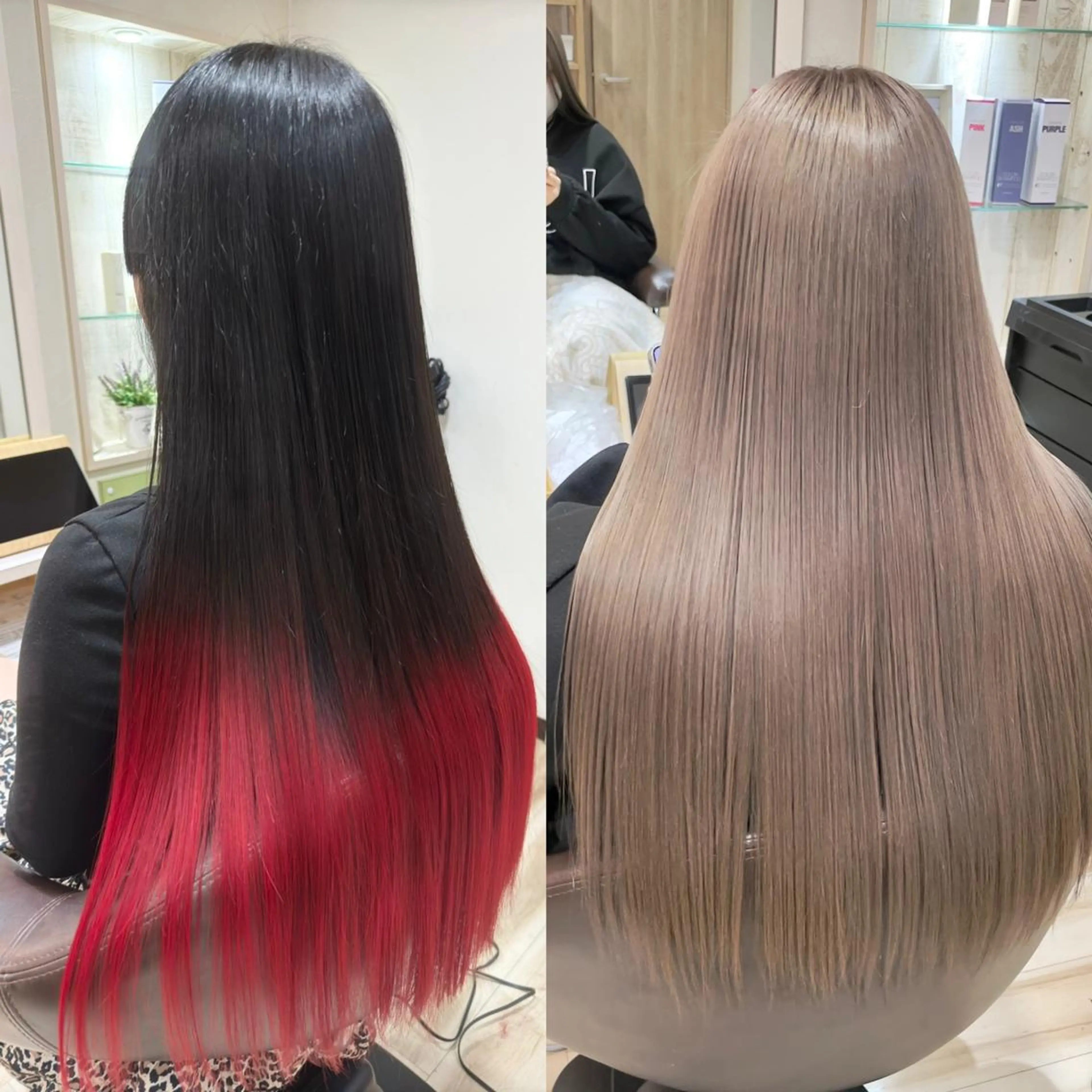 🌟縮毛矯正＋カット🌟前処理・中間処理・ケア剤込み✨の写真