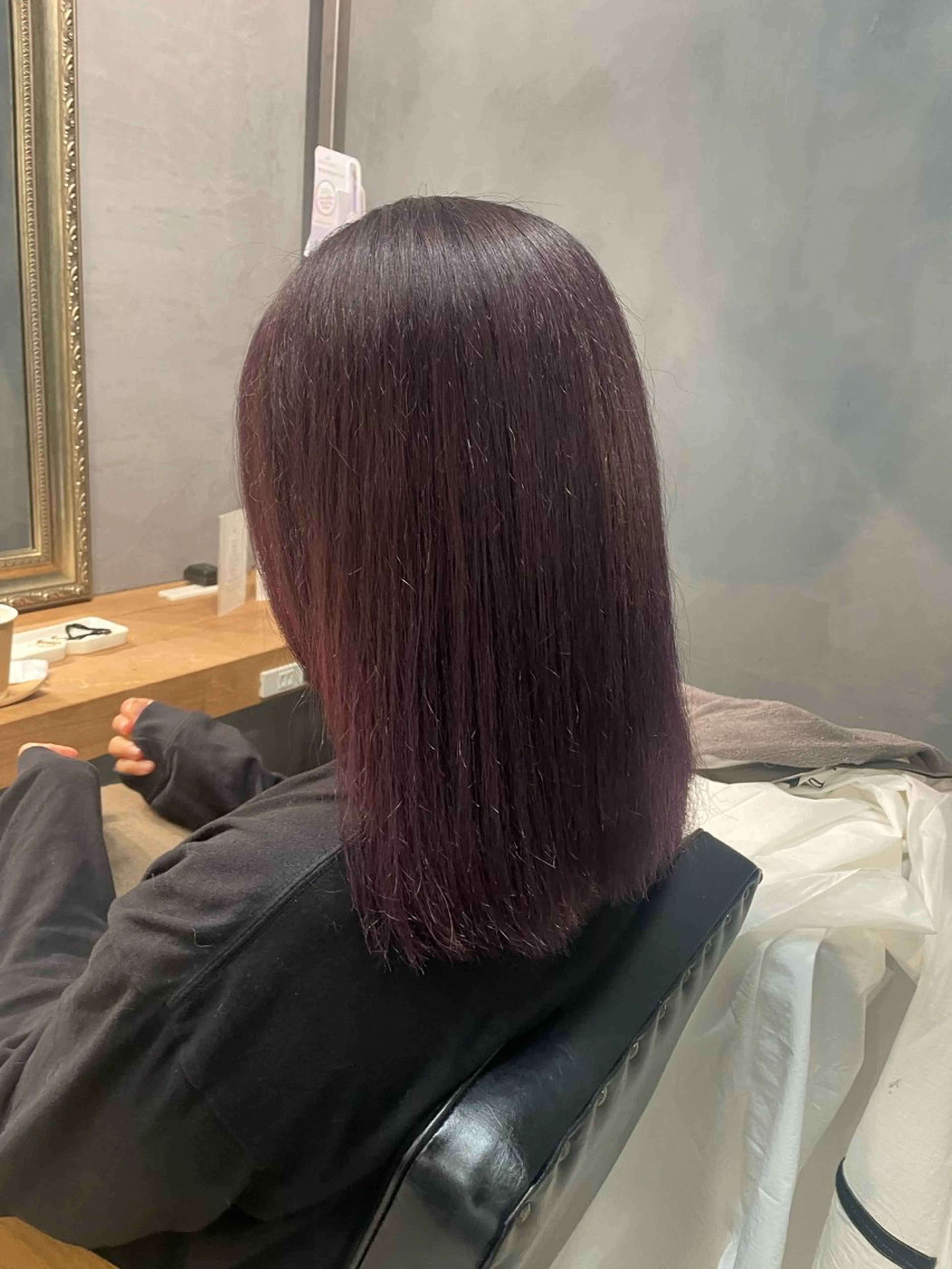 ミディアム カラー 顔周りカット 🎀サヤカ🎀のヘアスタイル