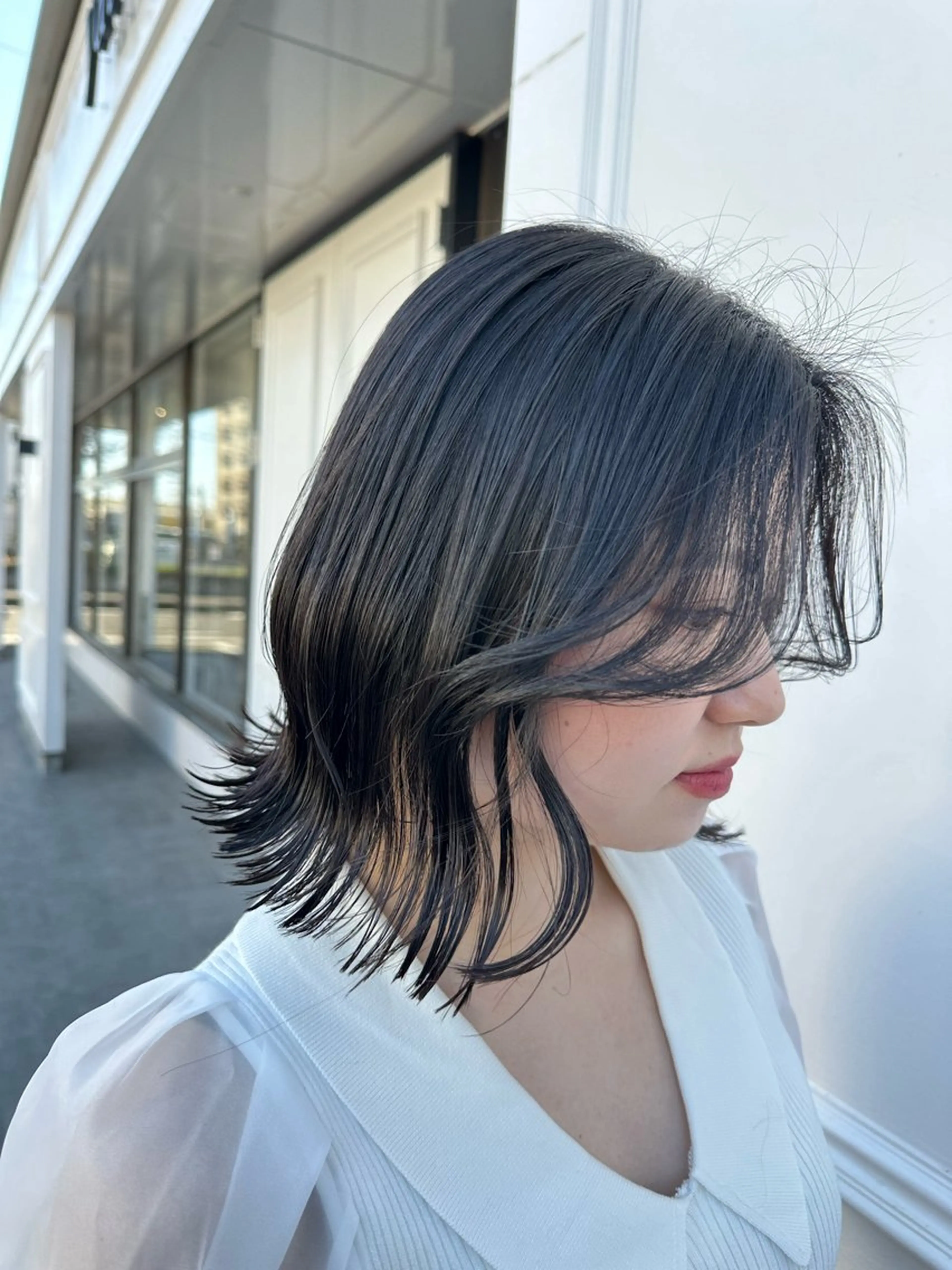 ミディアム 【yate'】 Noanのヘアスタイル