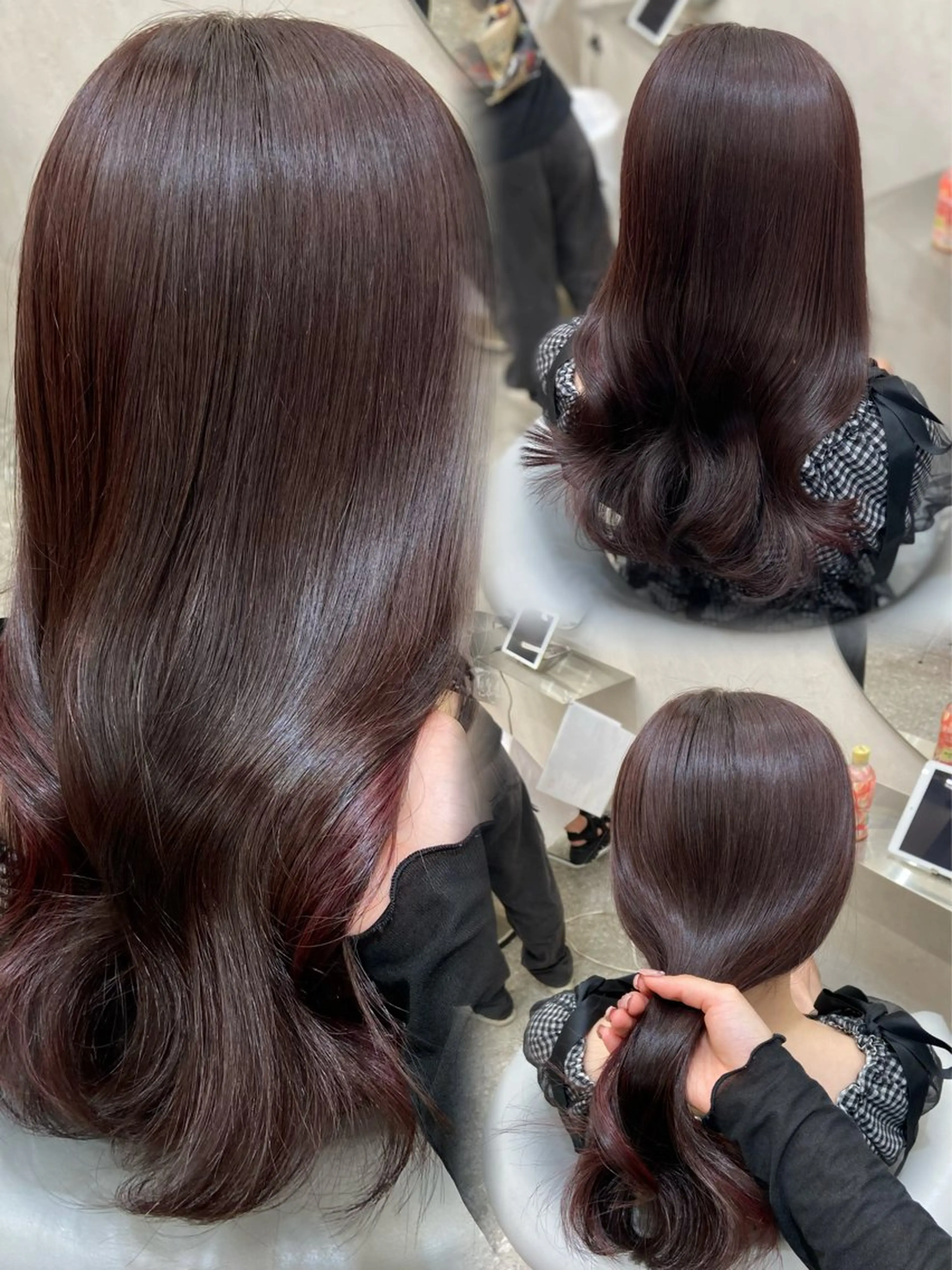 セミロング カラー カット ヘアカラー トリートメント 新宿/韓国ヘア 中明度カラー/かやのヘアスタイル