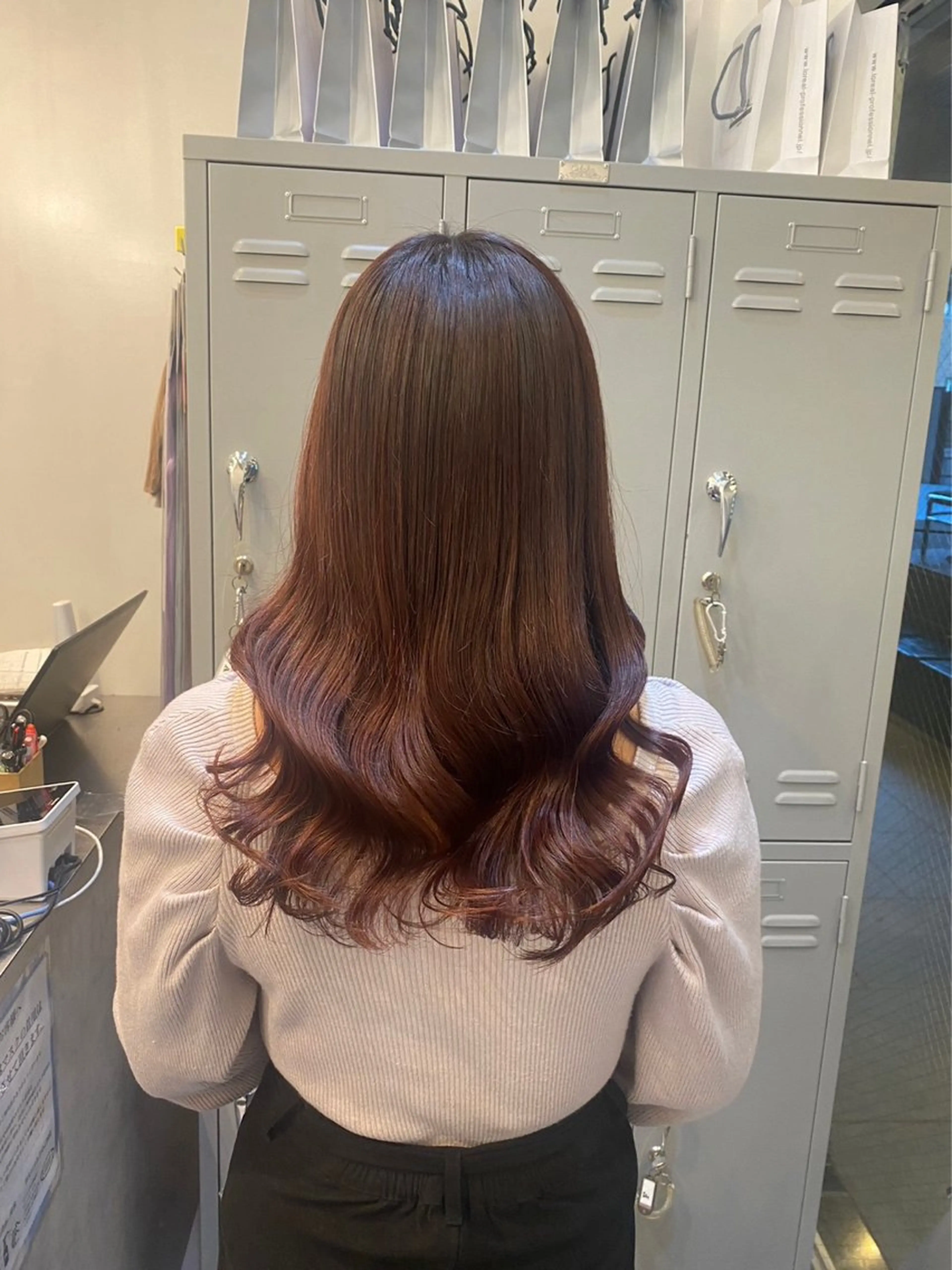 ロング カラー カット ヘアカラー トリートメント 🦋縮毛× 髪質改善🦋リョウヤのヘアスタイル