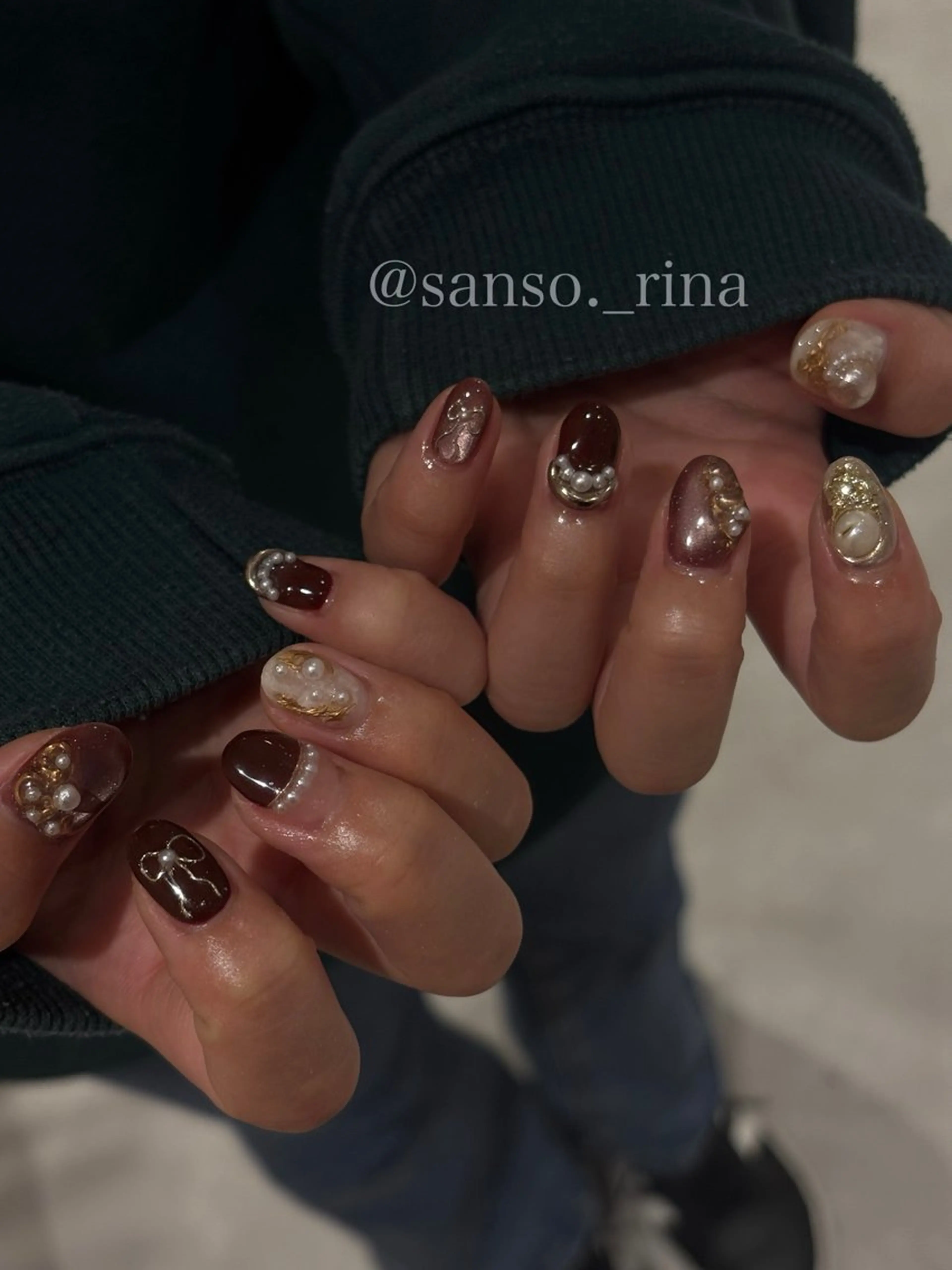 ネイル ハンドネイル フットネイル nuu 栄所属・早川 里奈のネイルデザイン