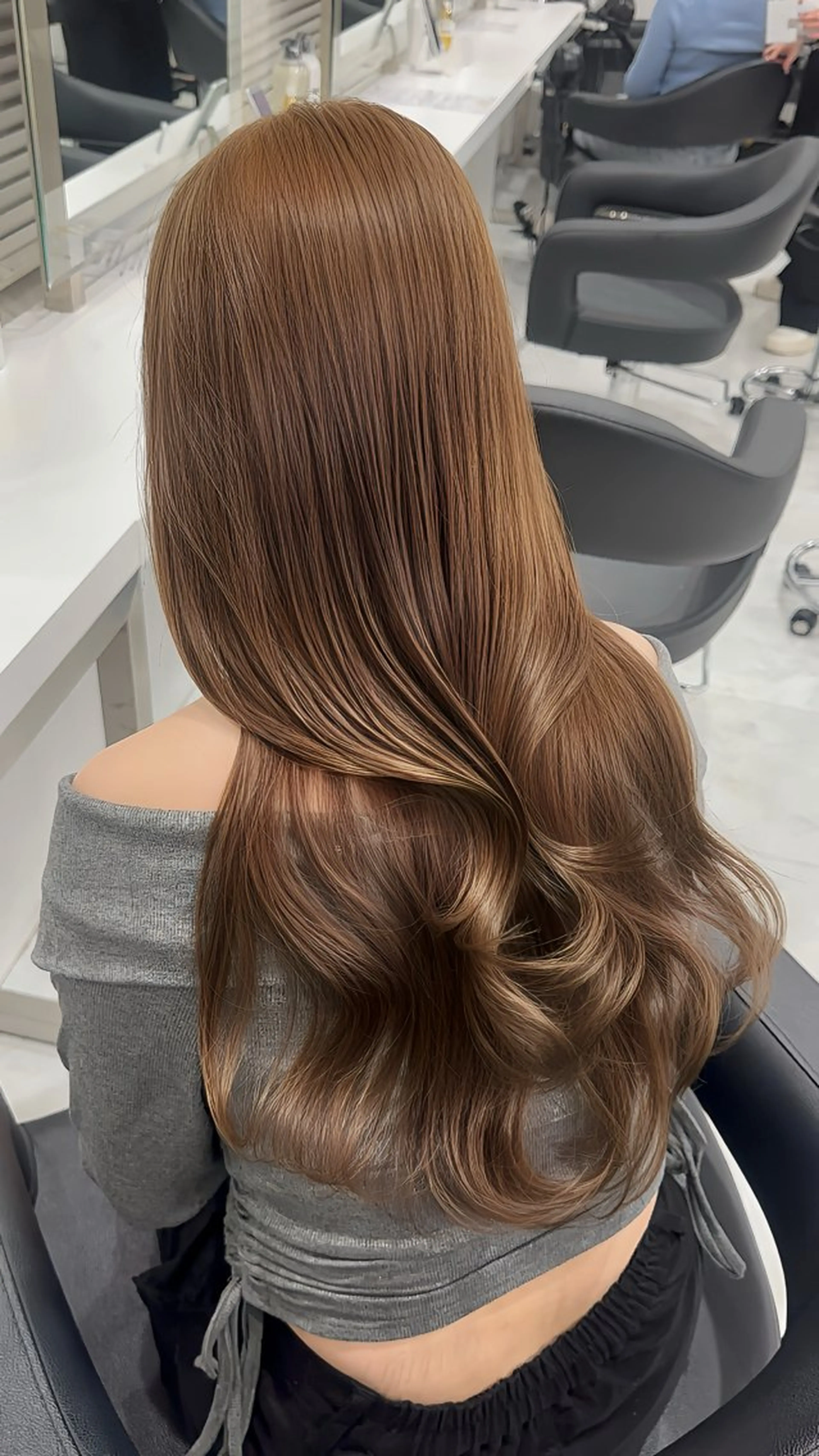 カラー 表参道/透明感 グレージュ職人たつるのヘアスタイル