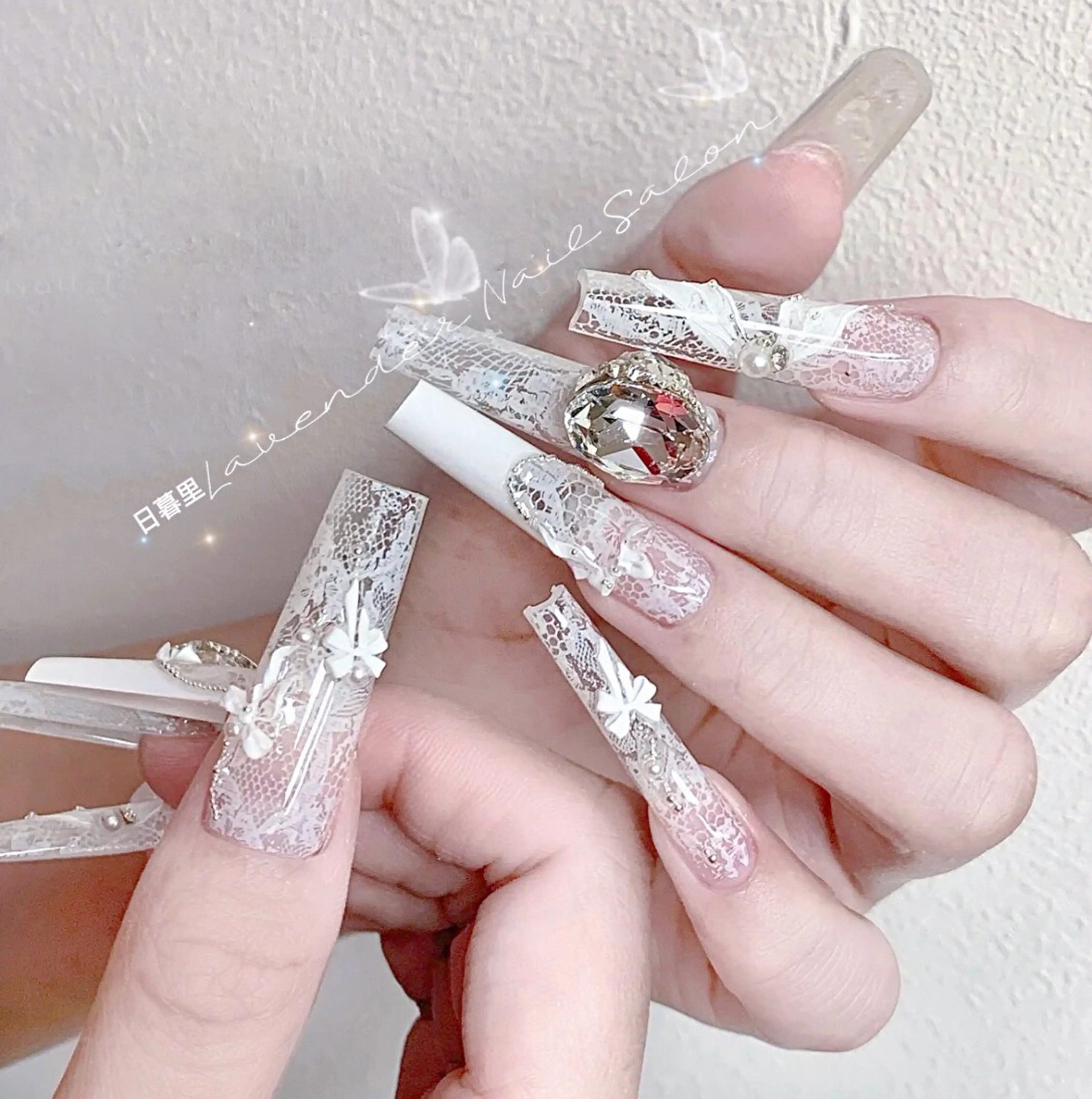 🎈【長さだし10本+10本アートやり放題】🎏今話題♡花嫁ネイル/持ち込み画像OK￥15,660の写真