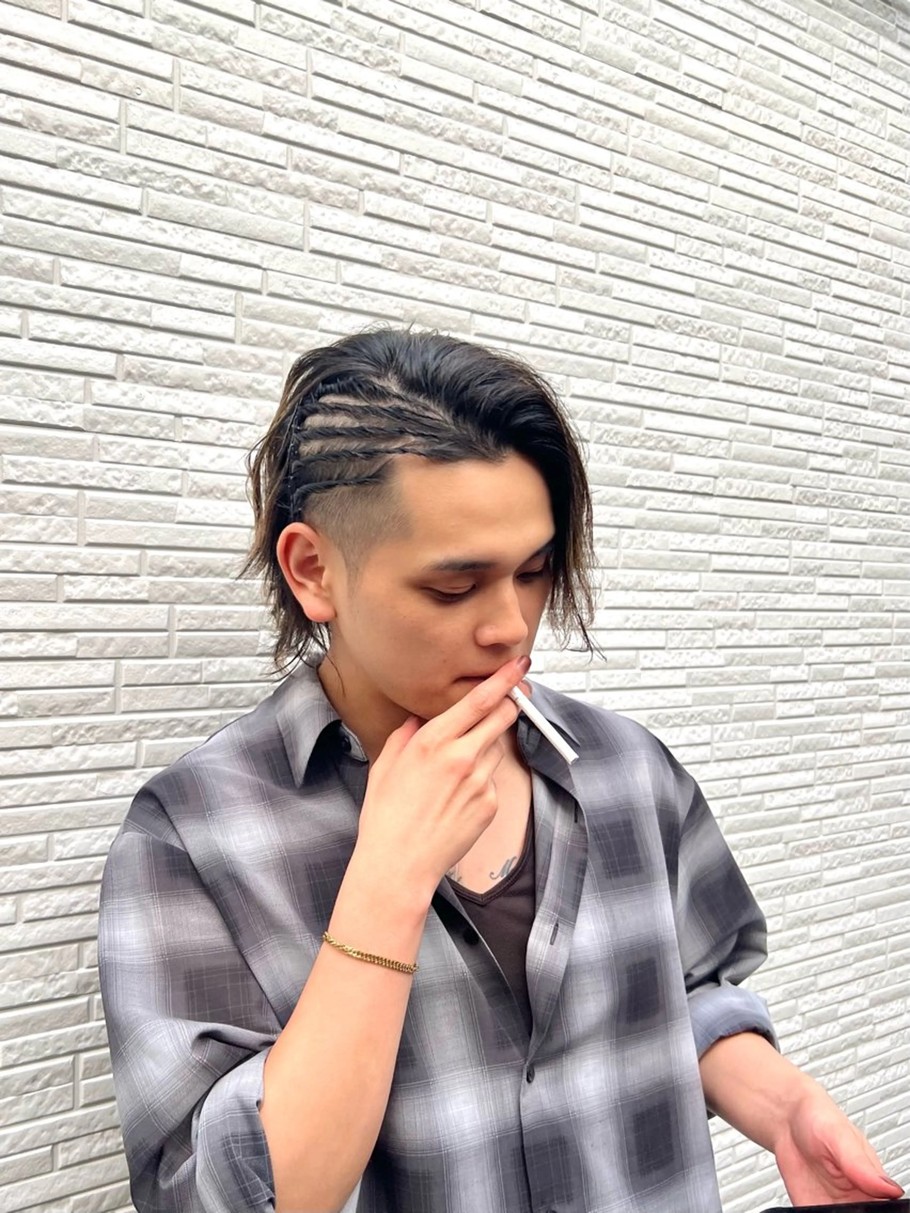 メンズ 💖難波レイヤー カット💖ツバサのヘアスタイル