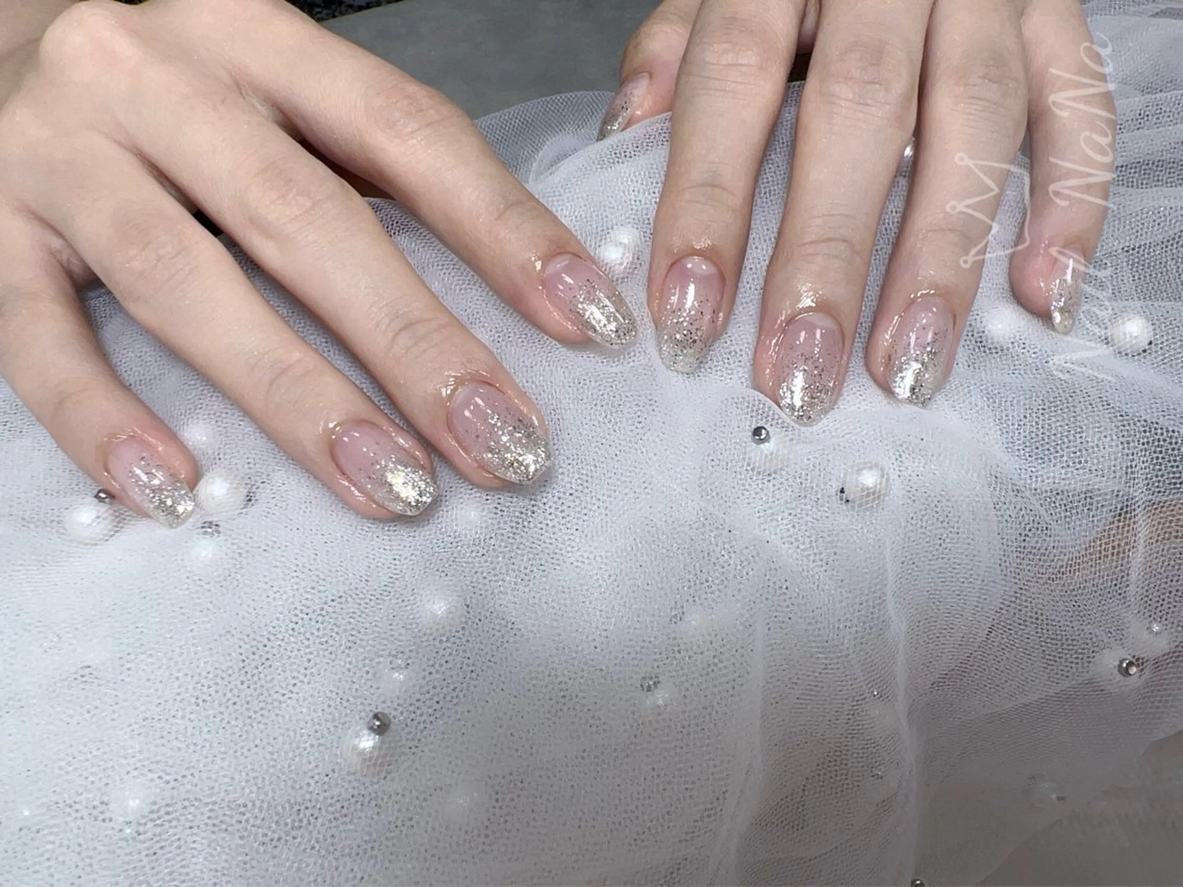 ネイル グラデーション ラメ(グリッター) ラメグラデーション Nail NaNaのネイルデザイン