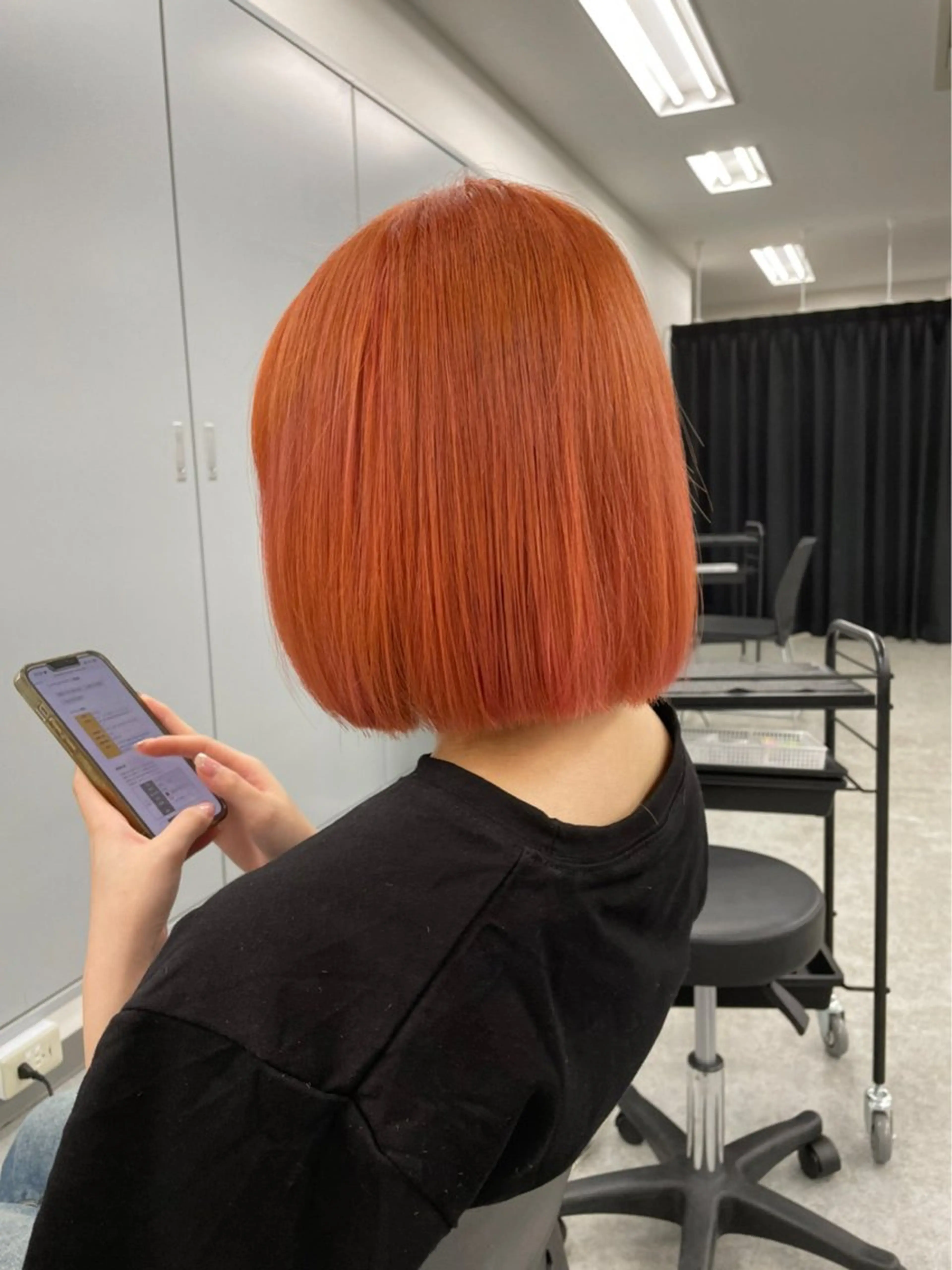 ショート カラー オレンジ ヘアカラー 💖トレンド夏 カラー💖FUTAのヘアスタイル