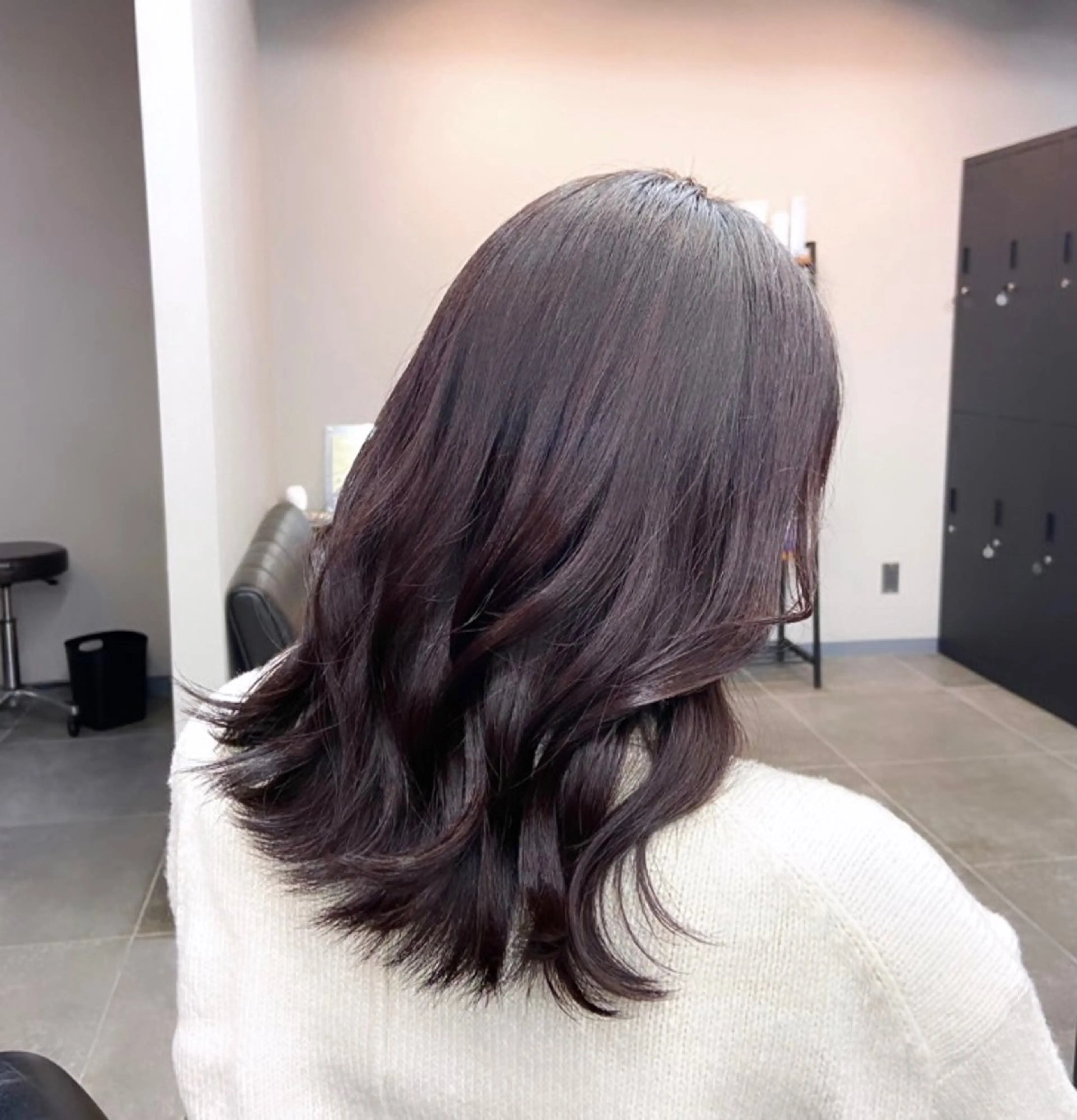 ミディアム カラー ヘアカラー 【salon Def】所属・韓国風・透明感カラー 💫ami💫のヘアスタイル