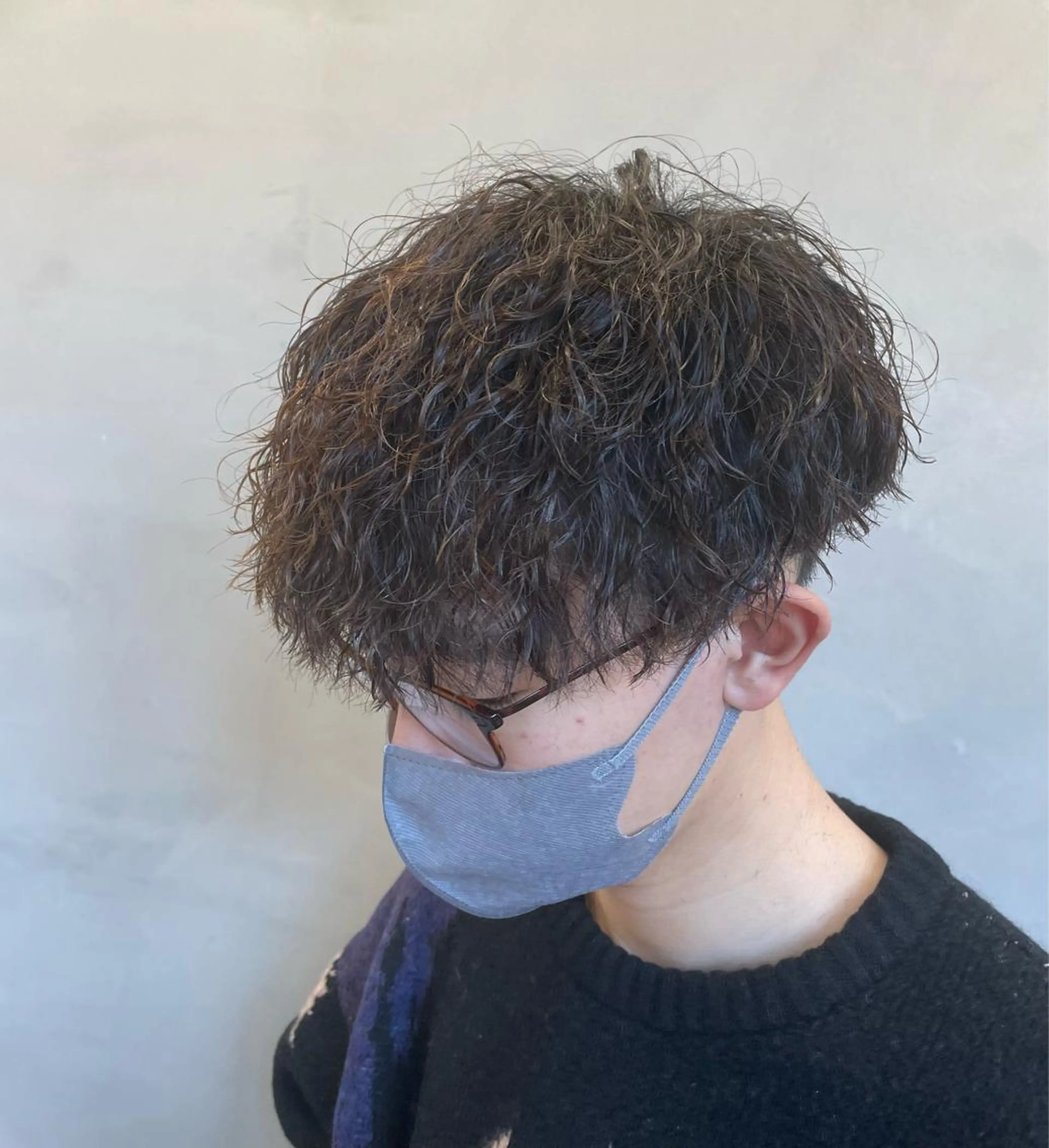 ミディアム パーマ メンズ 🔥縦落ちツイスパ 🔥鈴木健紀のヘアスタイル