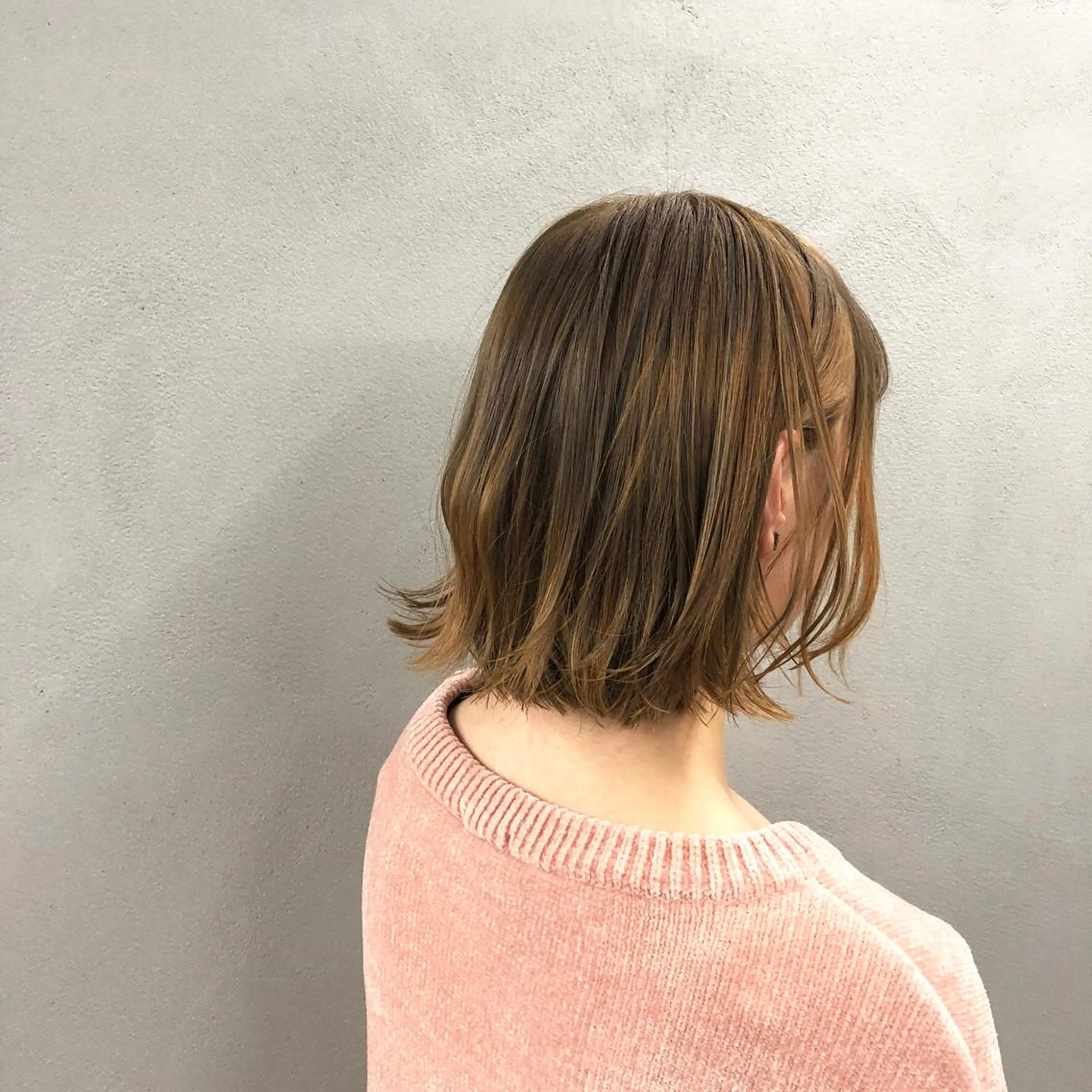 ショート カラー ボブ カット ヘアカラー トリートメント ボブ/ショート/ 白髪染め/メンズ葛西のヘアスタイル