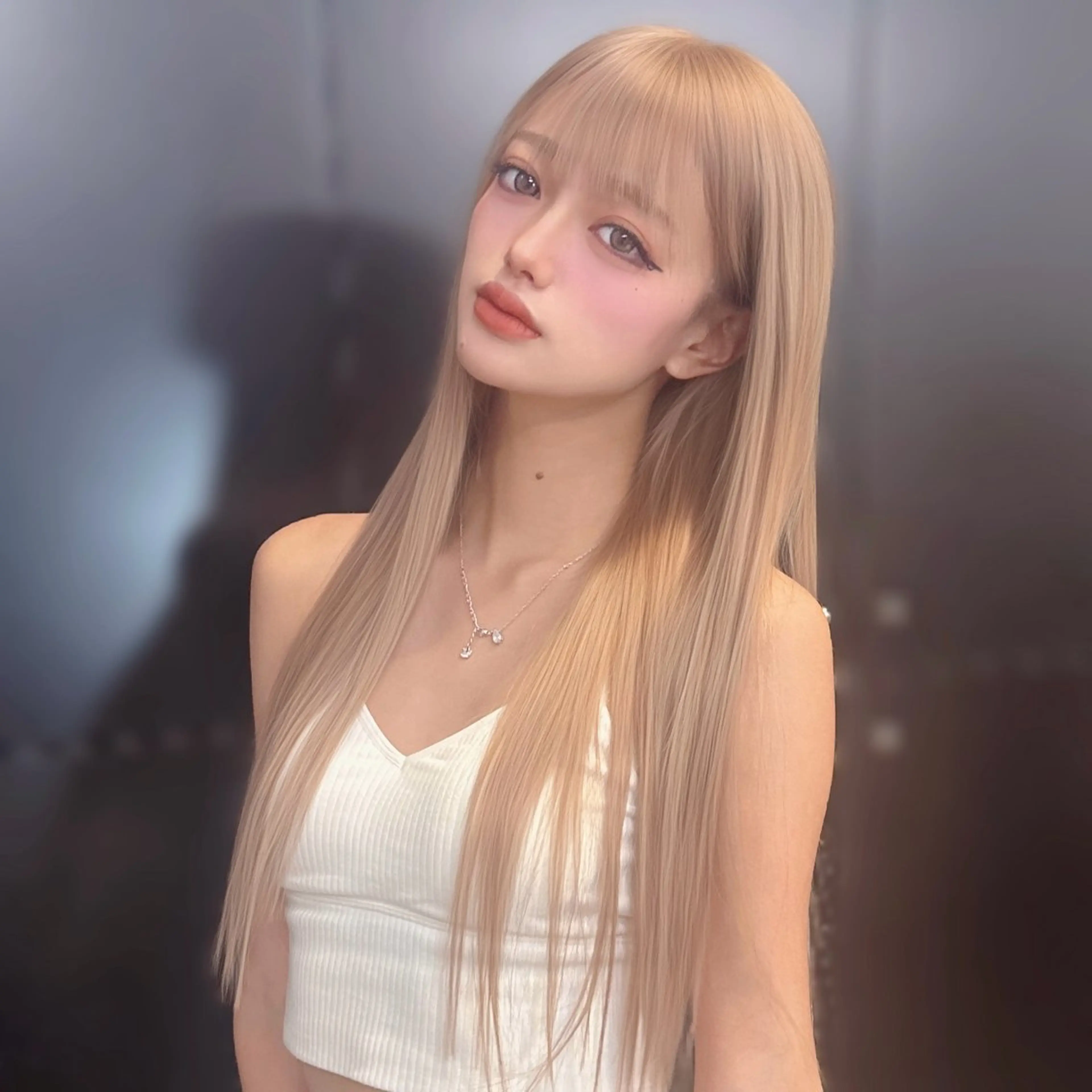 セミロング カラー プルエクステ ブリーチ ケアブリーチ ハイトーンカラー エクステ ヘアカラー トリートメント エクステ 🪡プルエクステ🪡 エクステ評価◎ユウゴのヘアスタイル