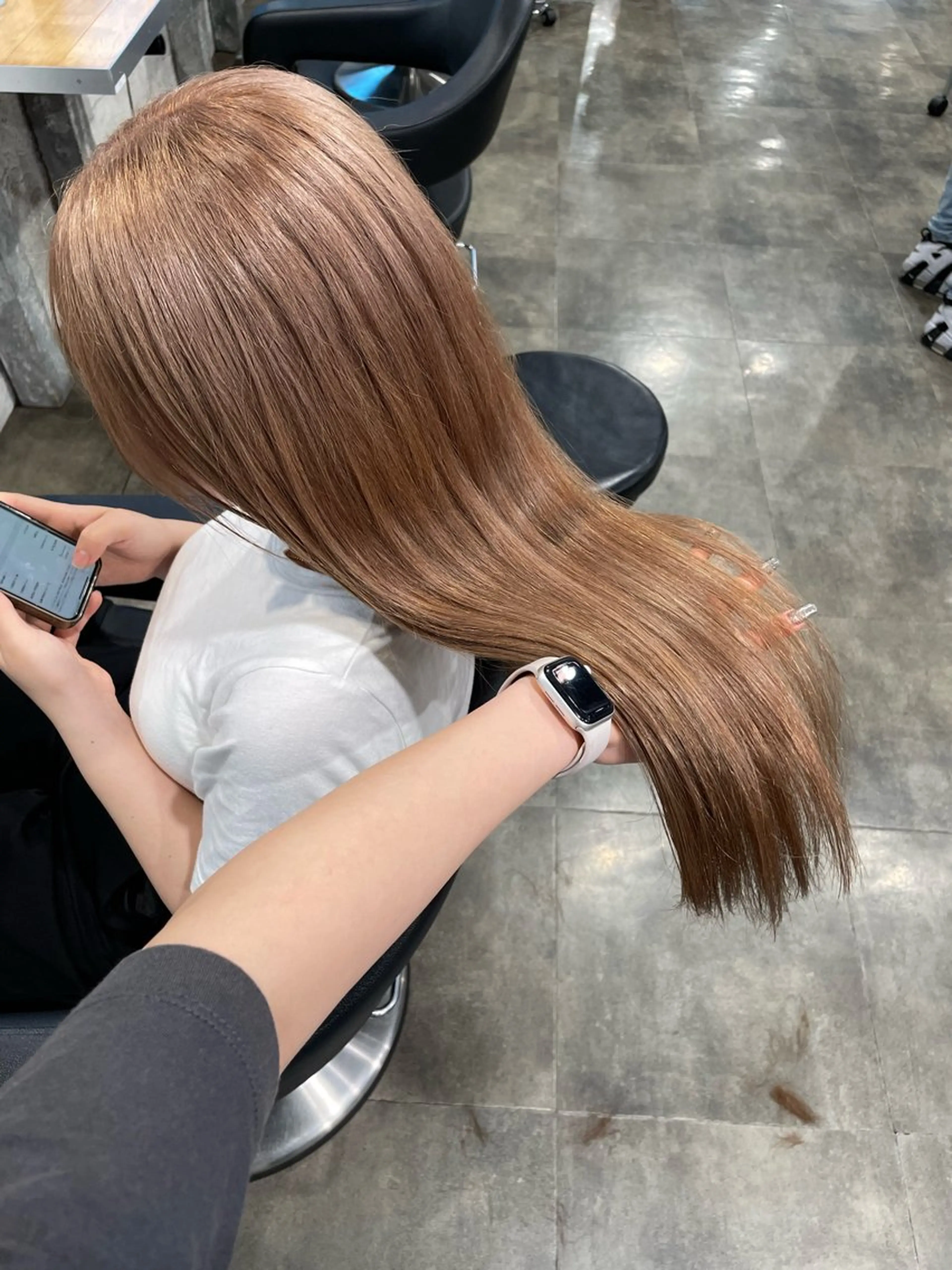 ロング カラー ヘアカラー ハイトーンブロンド 横浜💞ミオのヘアスタイル