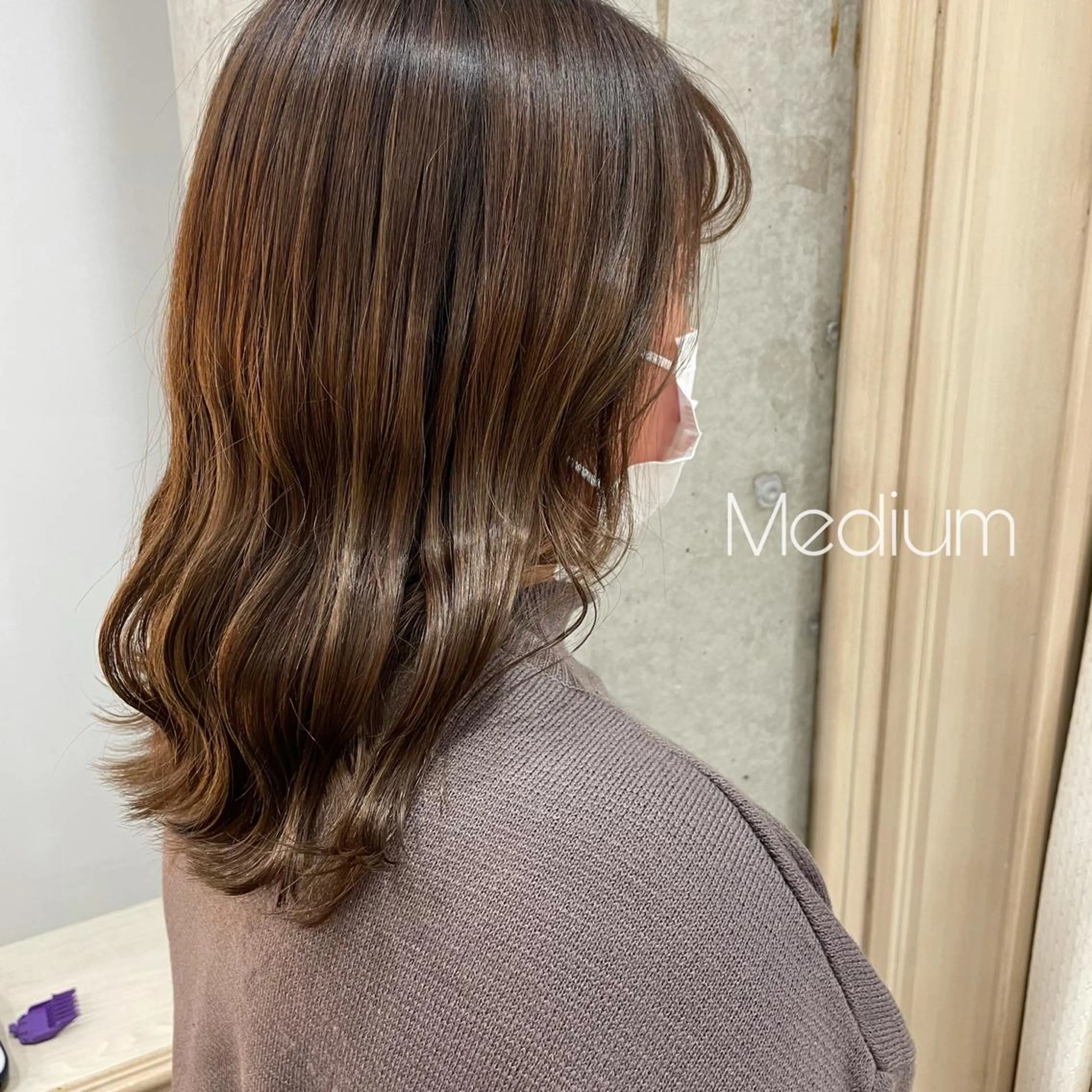 ミディアム カット 🍪ﾖｼｲﾊﾙﾈ🍪 ﾗﾍﾞﾝﾀﾞｰｶﾗｰのヘアスタイル