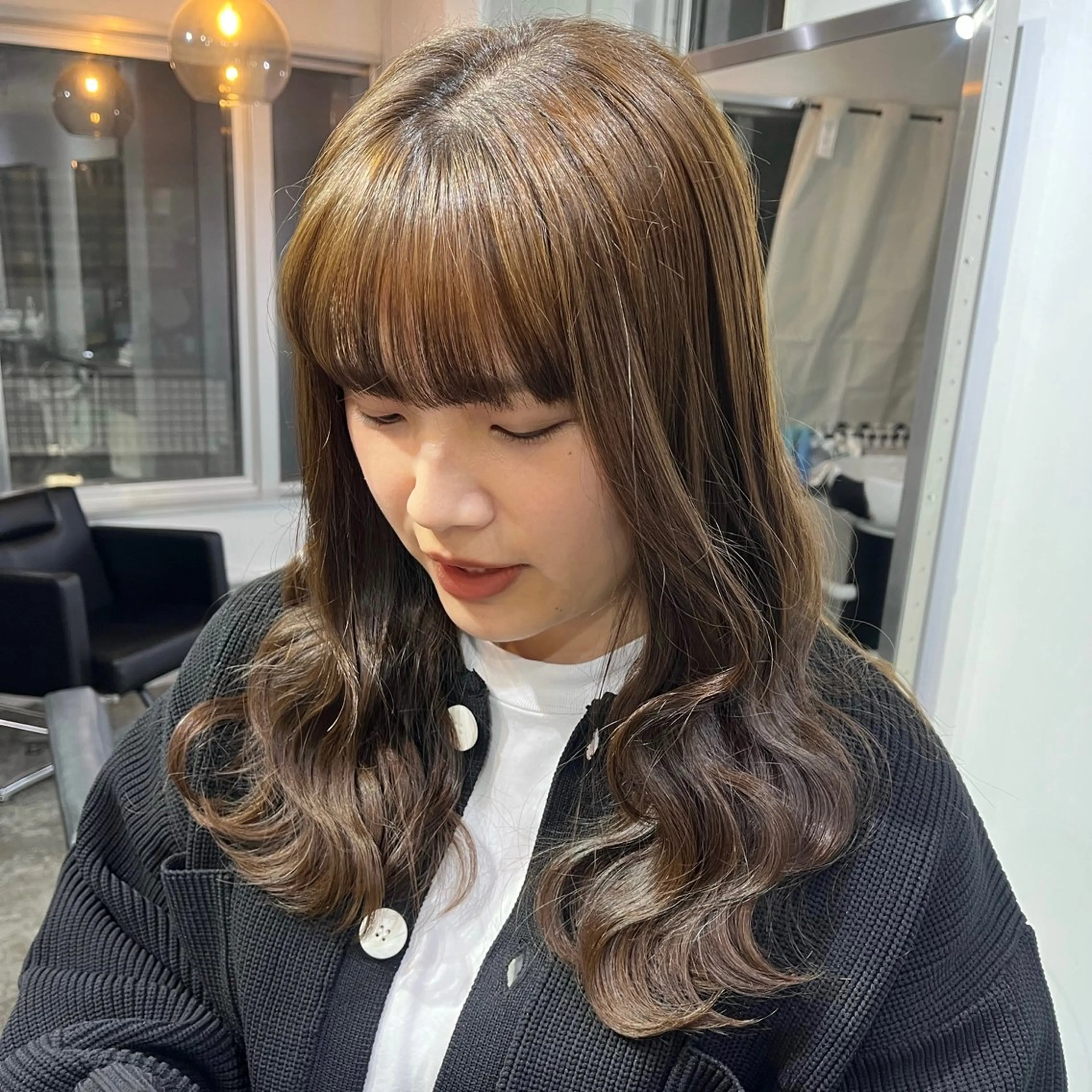 ロング カラー ヘアセット Je suis heureuse Tres所属・早朝セット☀️ レイヤー/Momoのヘアスタイル