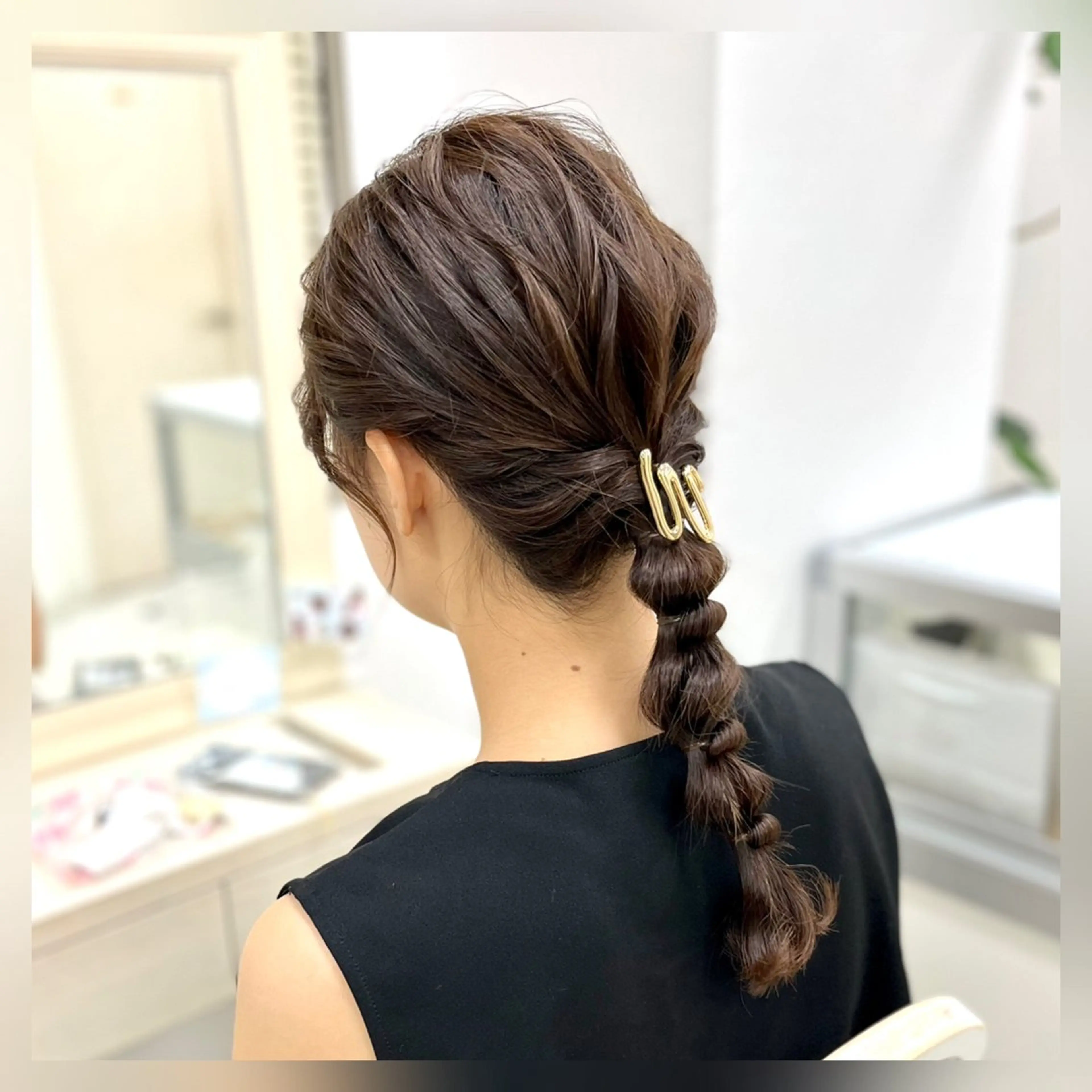 ヘアアレンジ 玉ねぎヘアー ヘアセット 似合わせヘアメイク 💐オダギリチアキのヘアスタイル