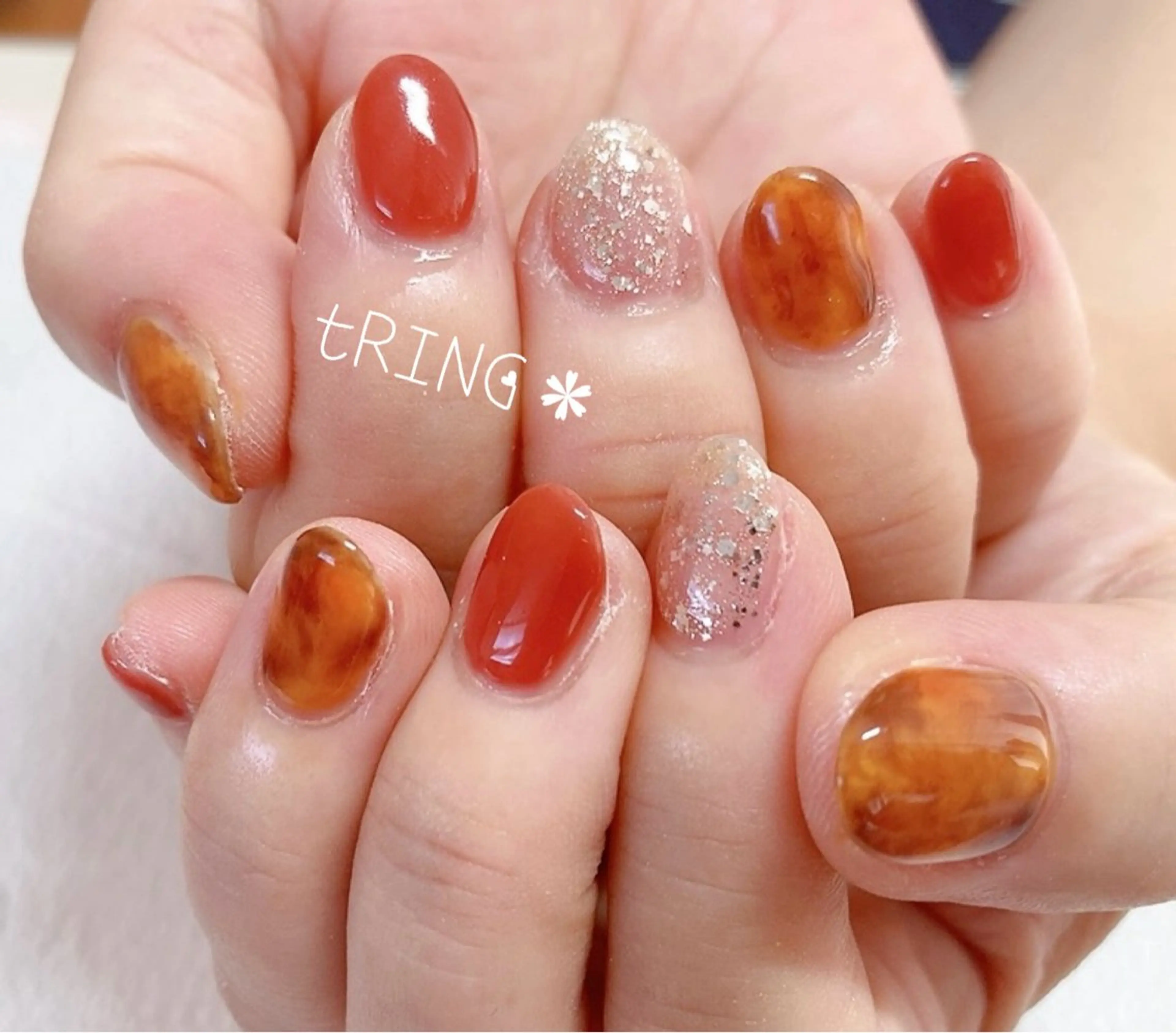 ネイル ハンドネイル tRING* しいの木台のネイルデザイン
