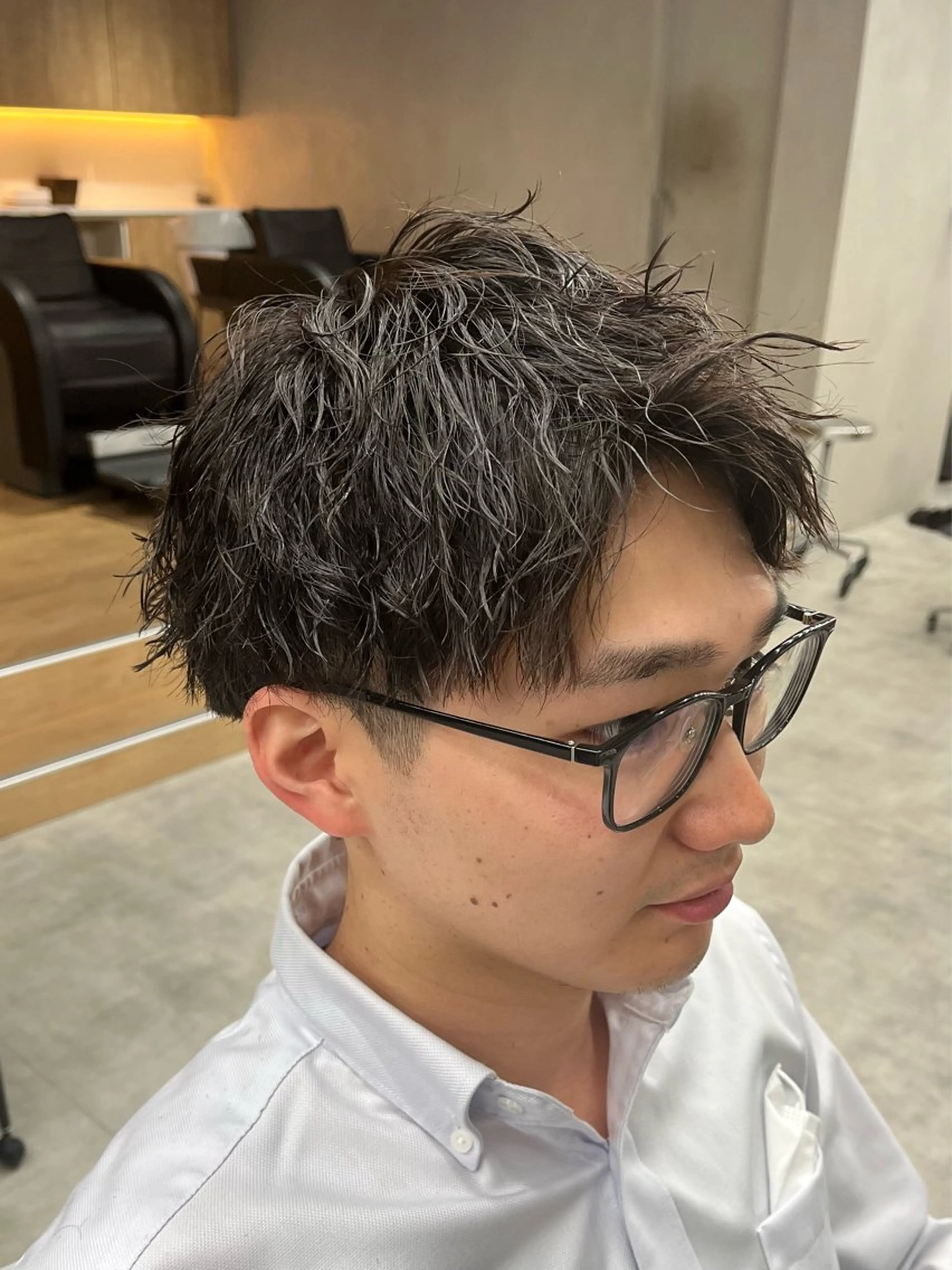 ショート パーマ メンズ メンズパーマ ツイストスパイラルパーマ スパイラルパーマ カット パーマ 新潟メンズパーマ 新潟駅/小田拓実のヘアスタイル