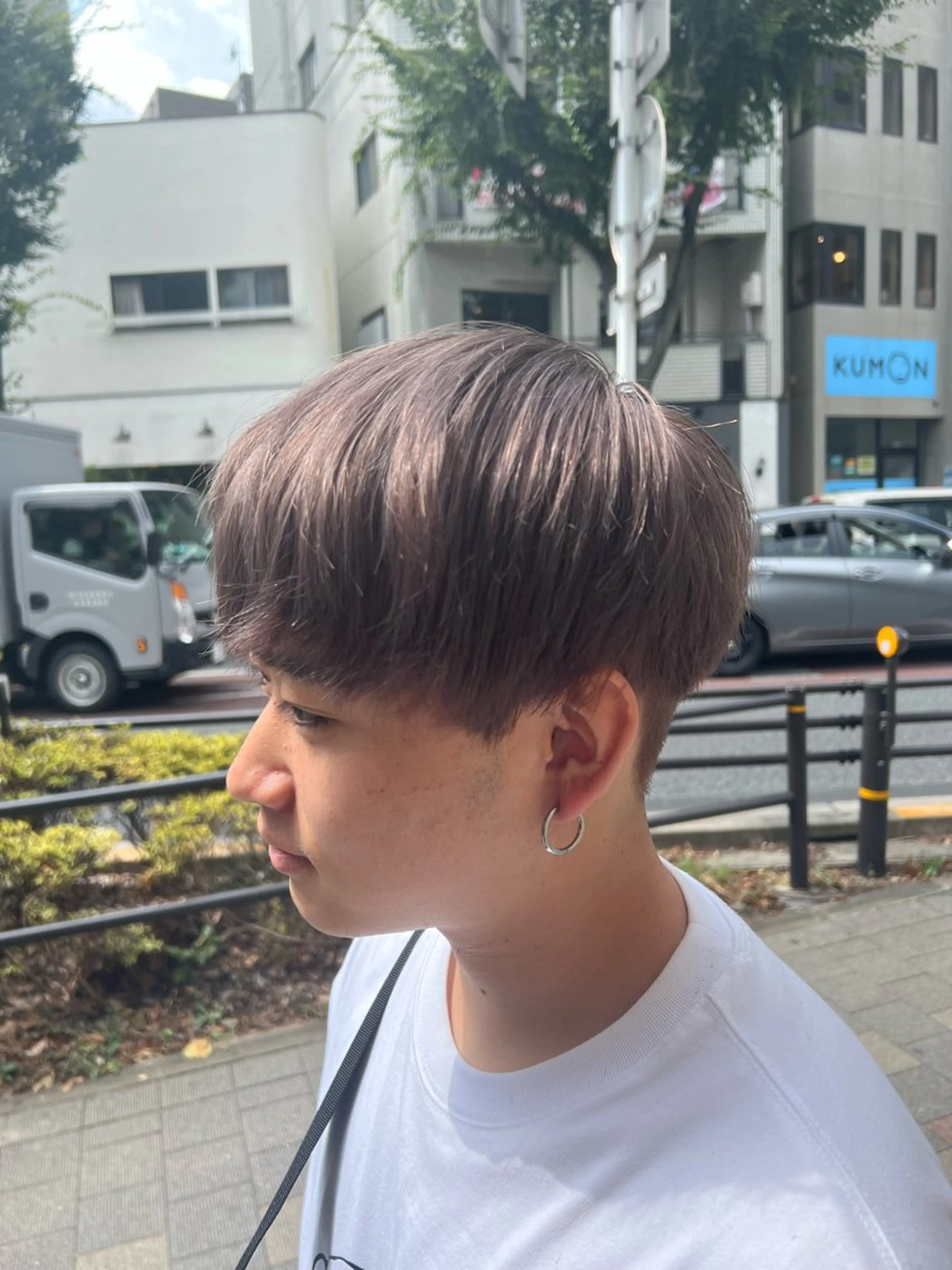 カラー メンズ ヘアカラー トリートメント 韓国ヘアダウンパーマ シャドウパーマ/航太のヘアスタイル
