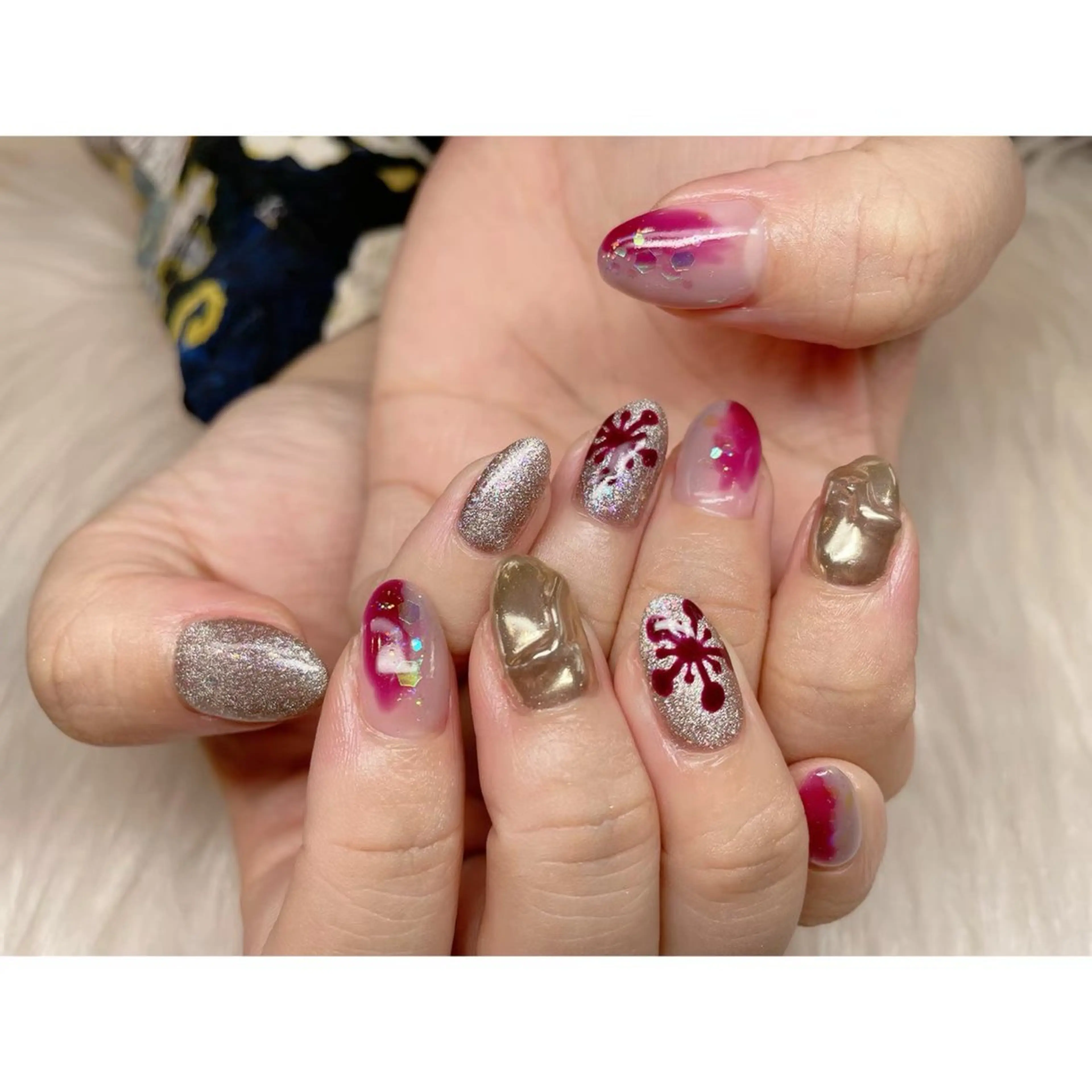 ネイル 持ち込み ハンドネイル ティーエヌ 金山駅東口店のネイルデザイン