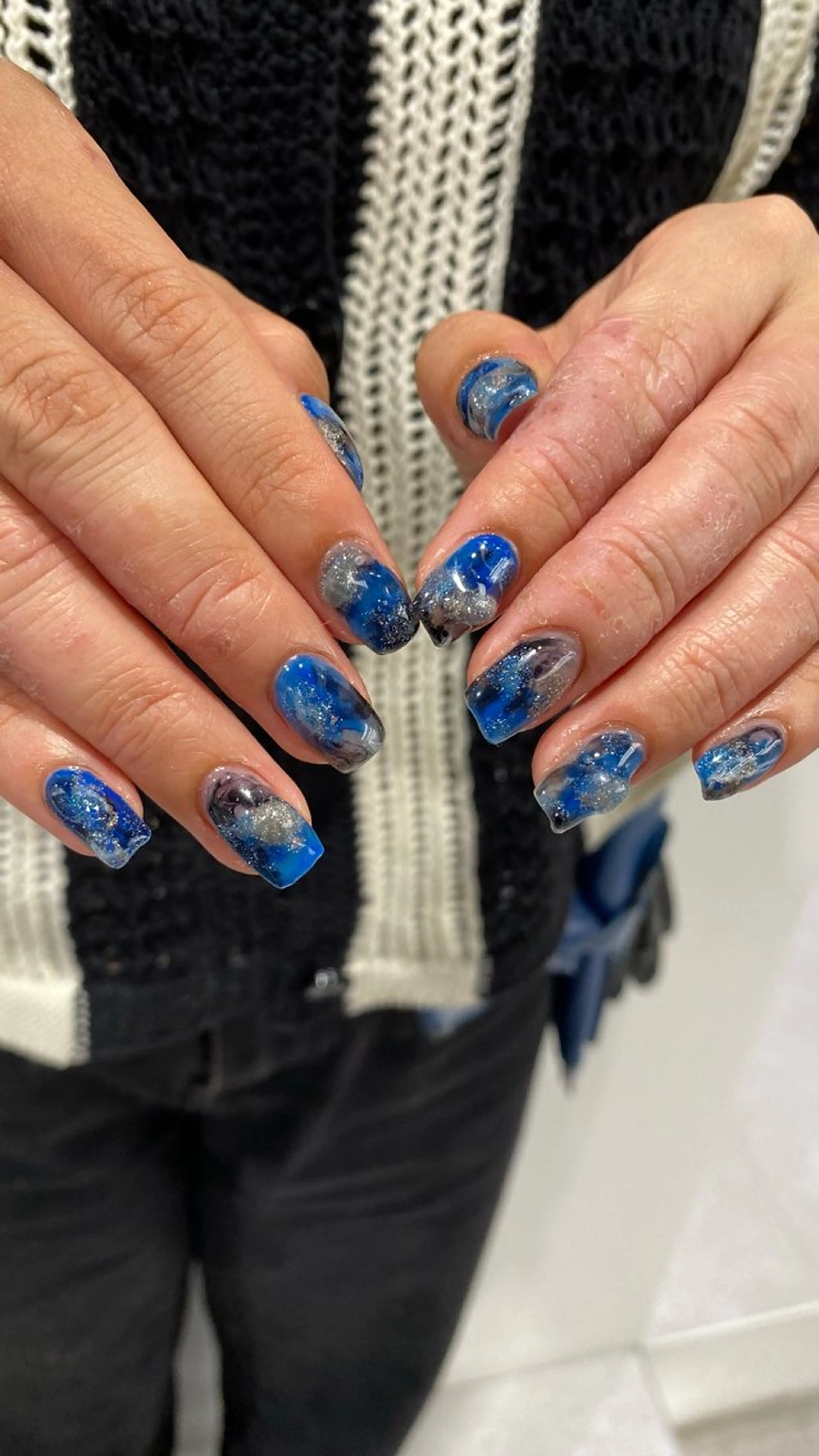 ネイル ハンドネイル ハンドケア カンナ【Y2Kネイル /コーンロウ】のネイルデザイン