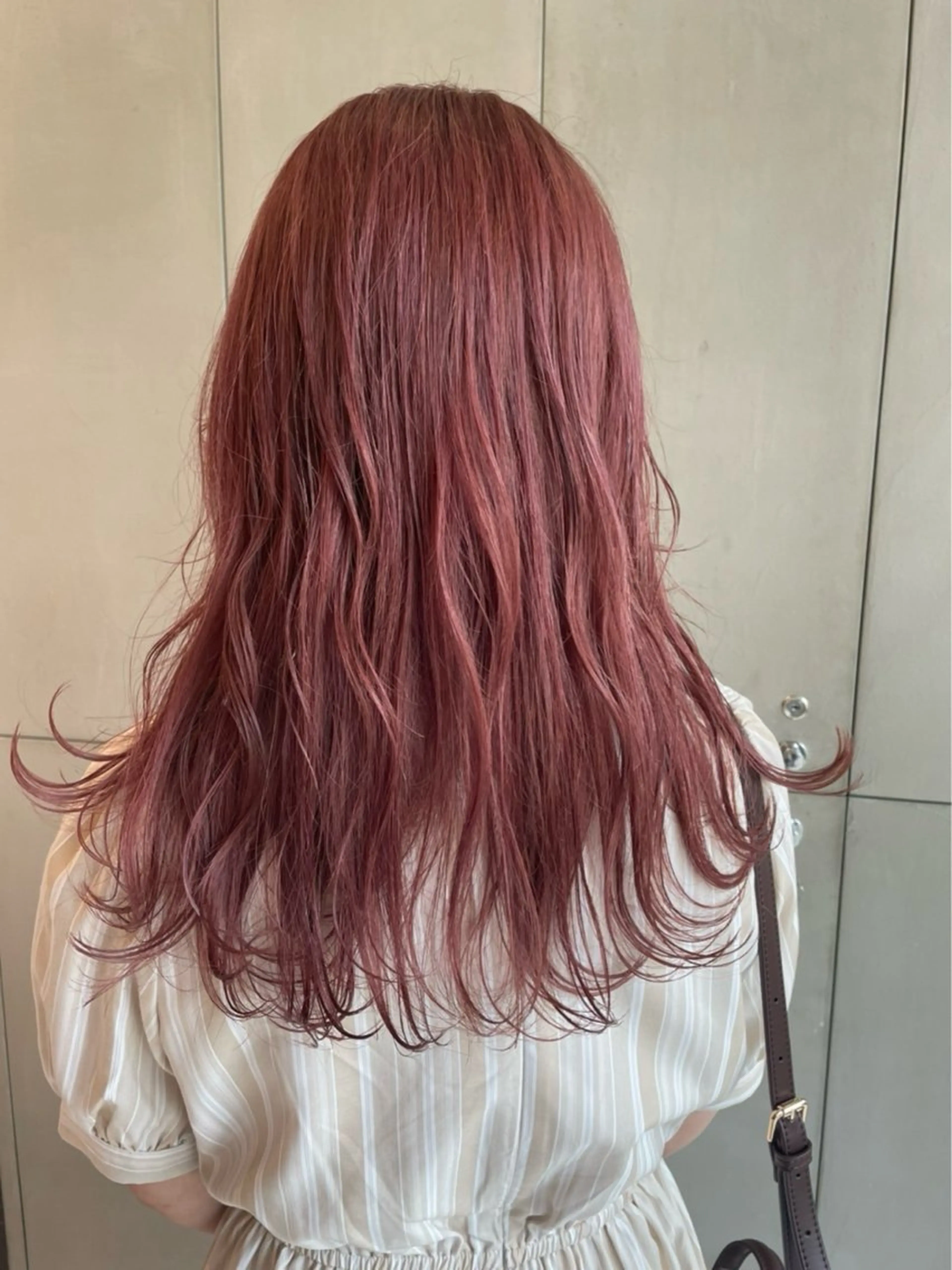 セミロング ヘアカラー D’na所属・🎀暖色ガーリー/ ボブ/みさき🎀のヘアスタイル