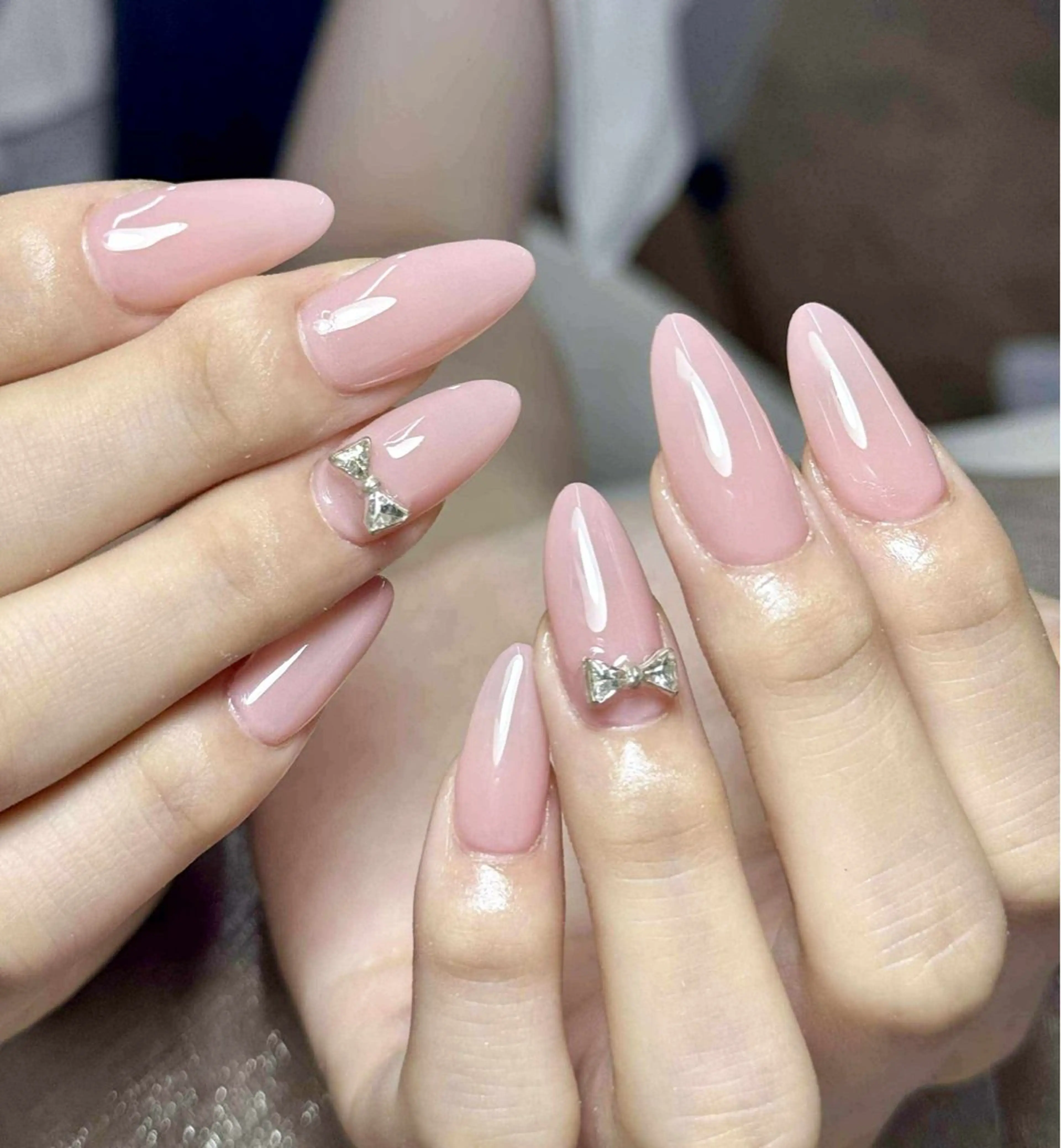 ネイル オーロラネイル ブルー チークネイル フットネイル フレンチネイル ハンドネイル Hana ハナのネイルデザイン