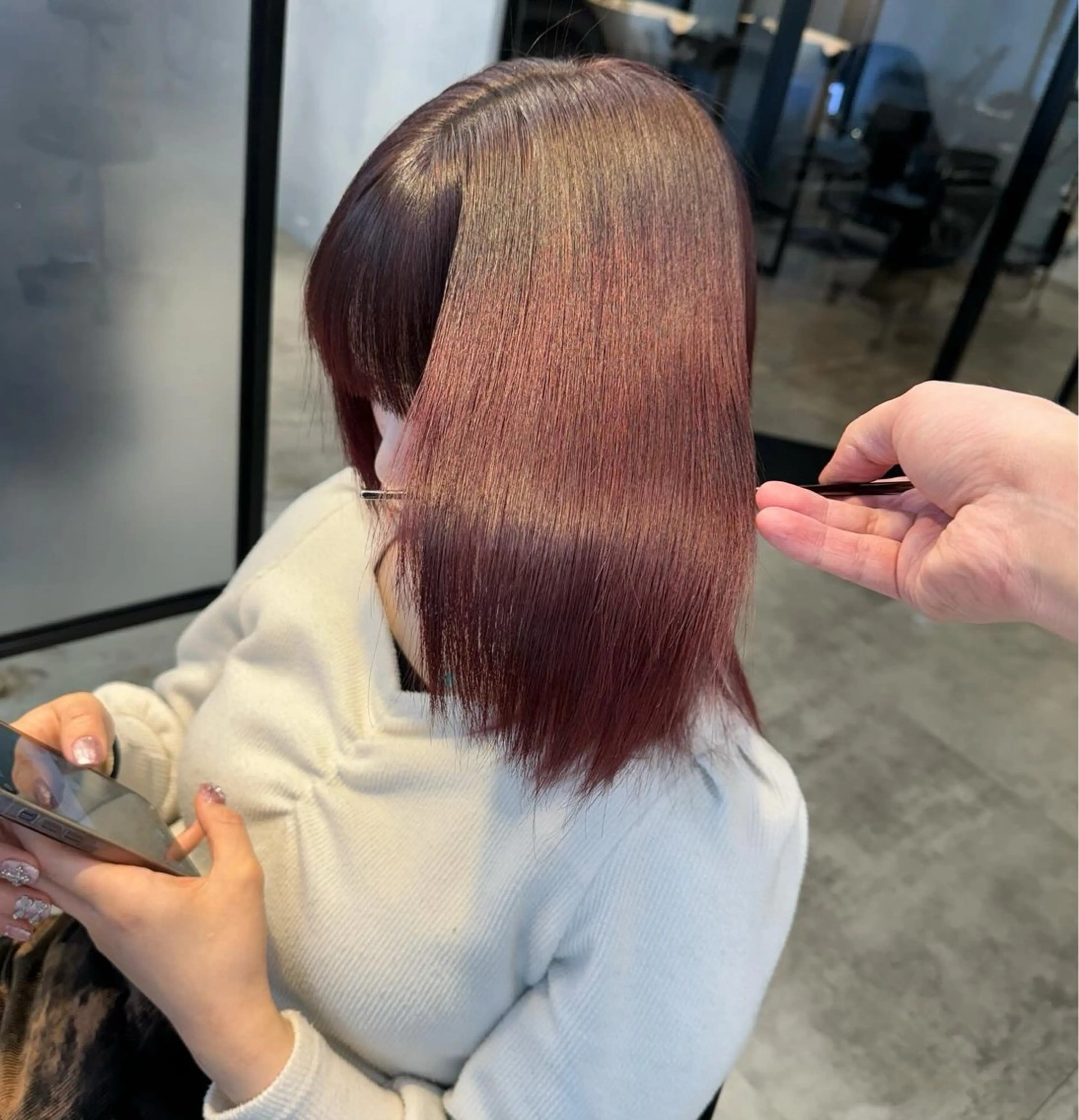 セミロング トリートメント ヘアセット 髪質改善/艶髪 🫧佐藤景流🫧のヘアスタイル