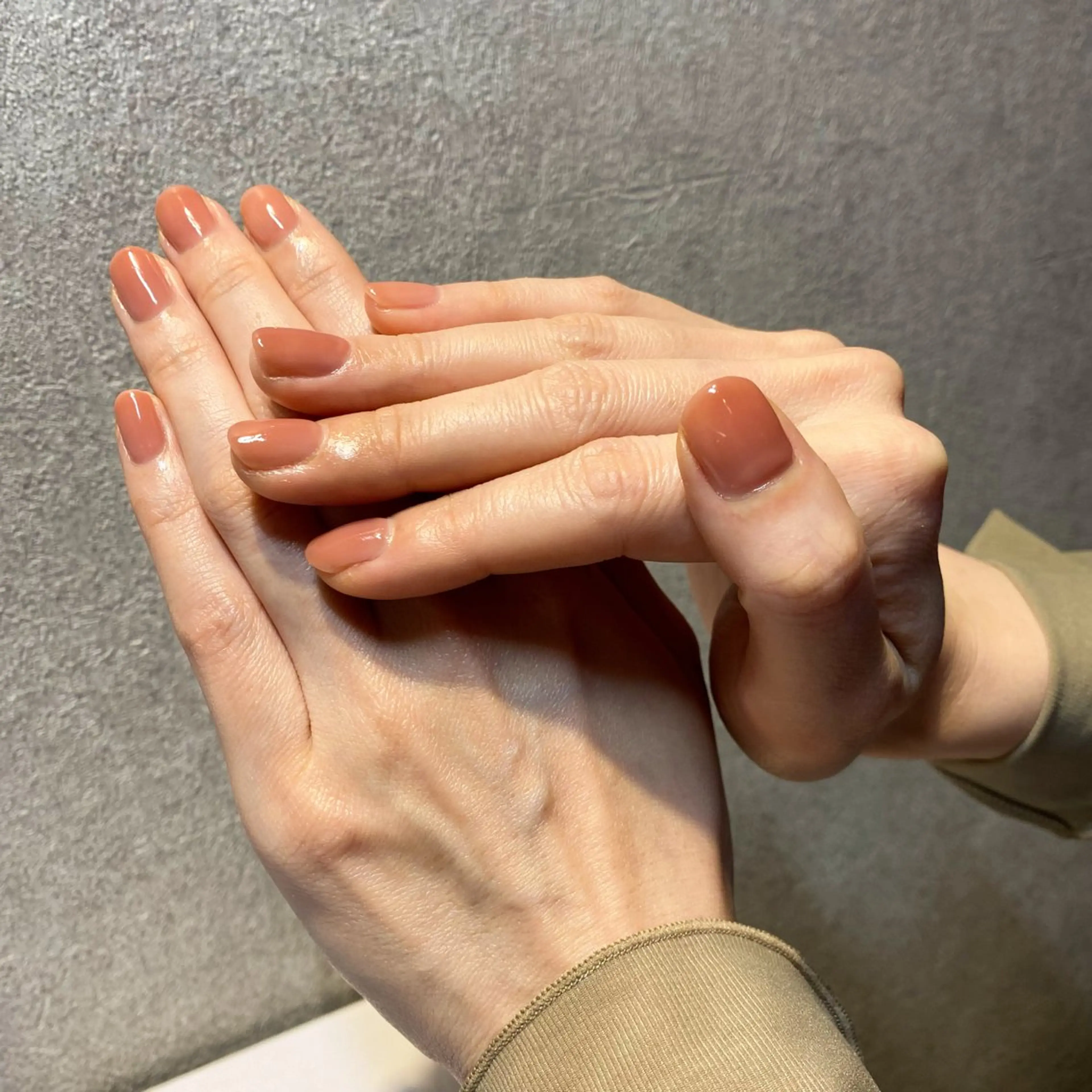 ネイル オフィスネイル ワンカラーネイル umi nailのネイルデザイン
