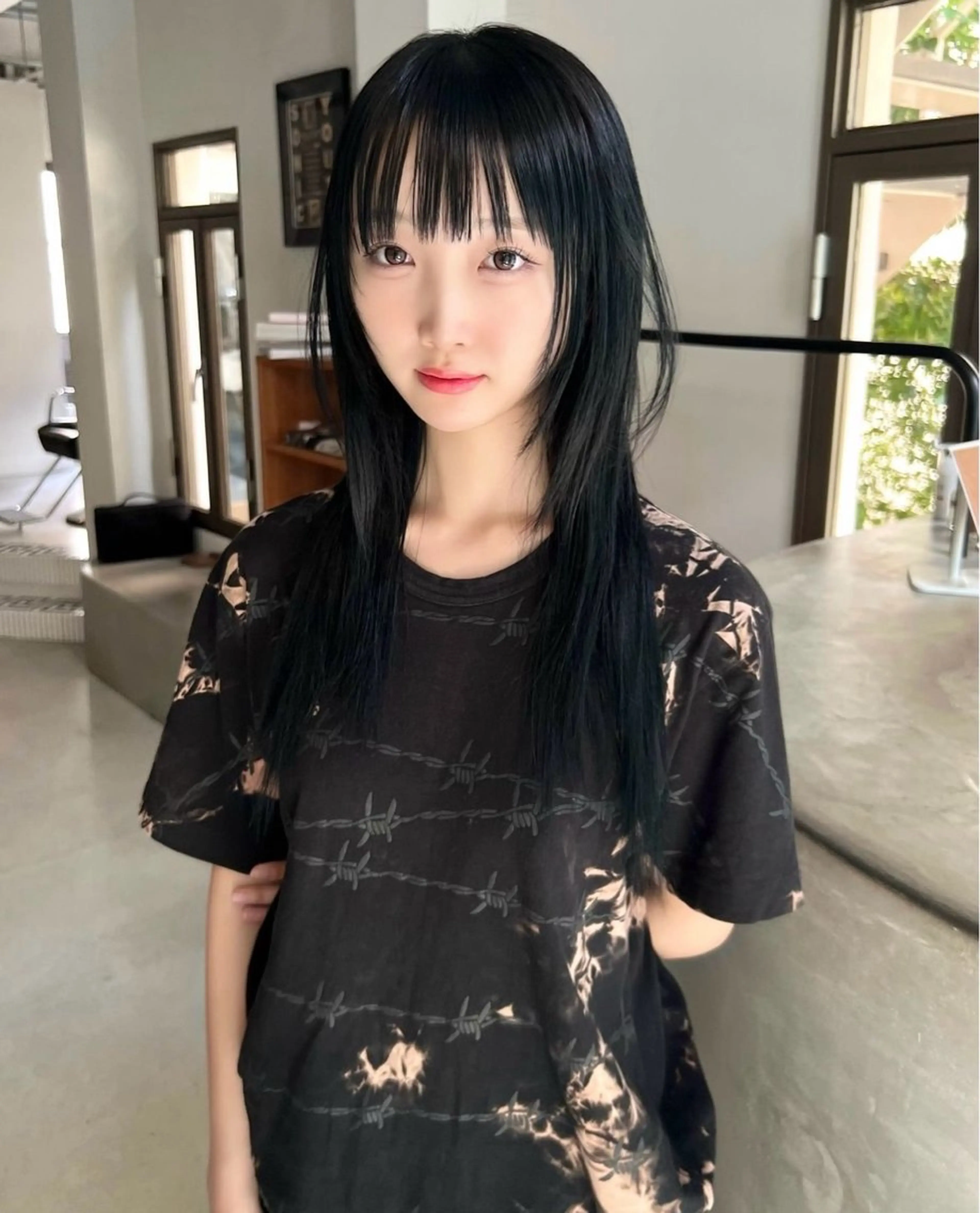 ロング ロングレイヤー レイヤーカット ロング 丹治 一輝のヘアスタイル