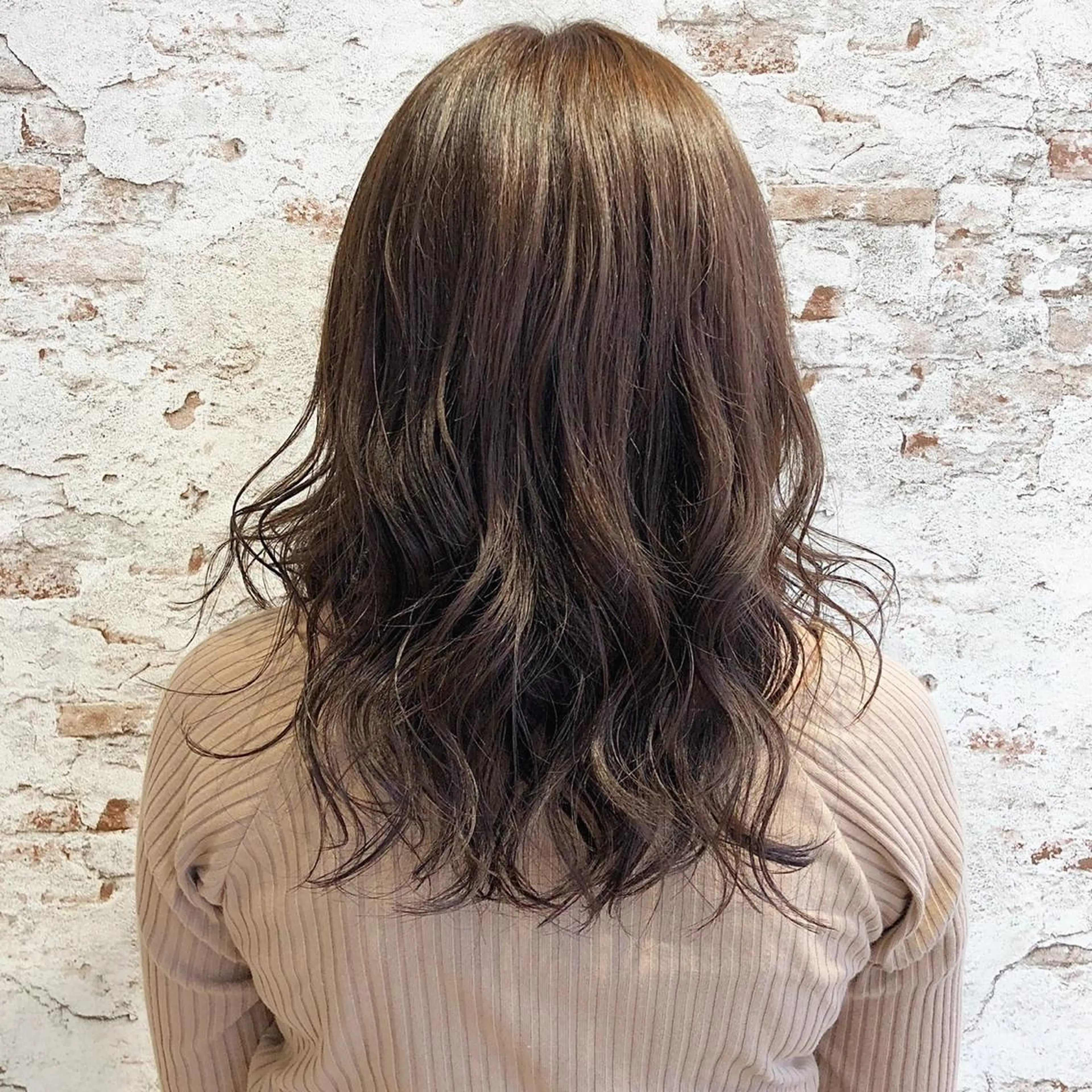 セミロング ヘアカラー トリートメント 🫧髪質改善艶カラー _マエダ 🫧のヘアスタイル