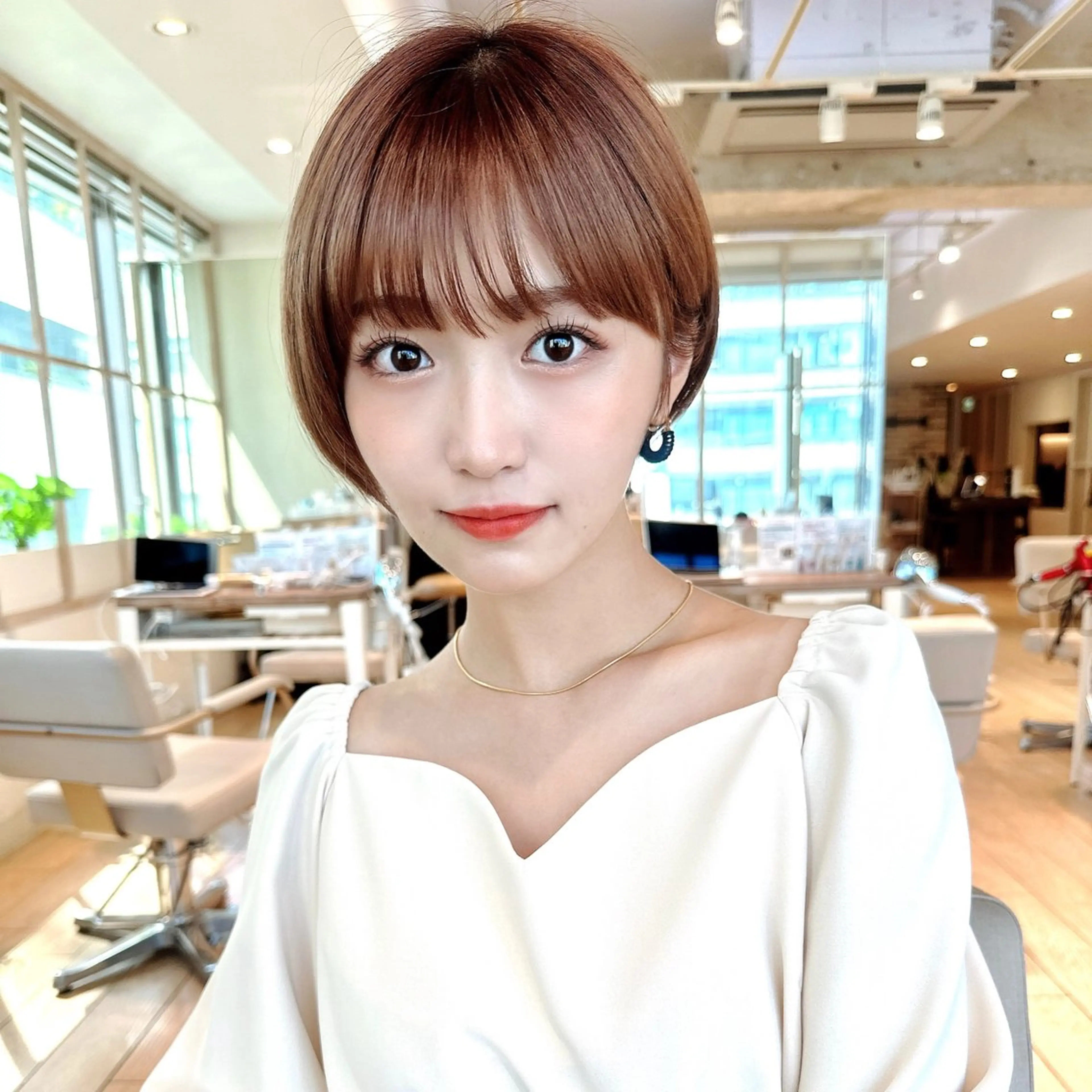 ショート 前下がりボブ ボブ 小顔カット カット ヘアカラー トリートメント 市原 大翼のヘアスタイル