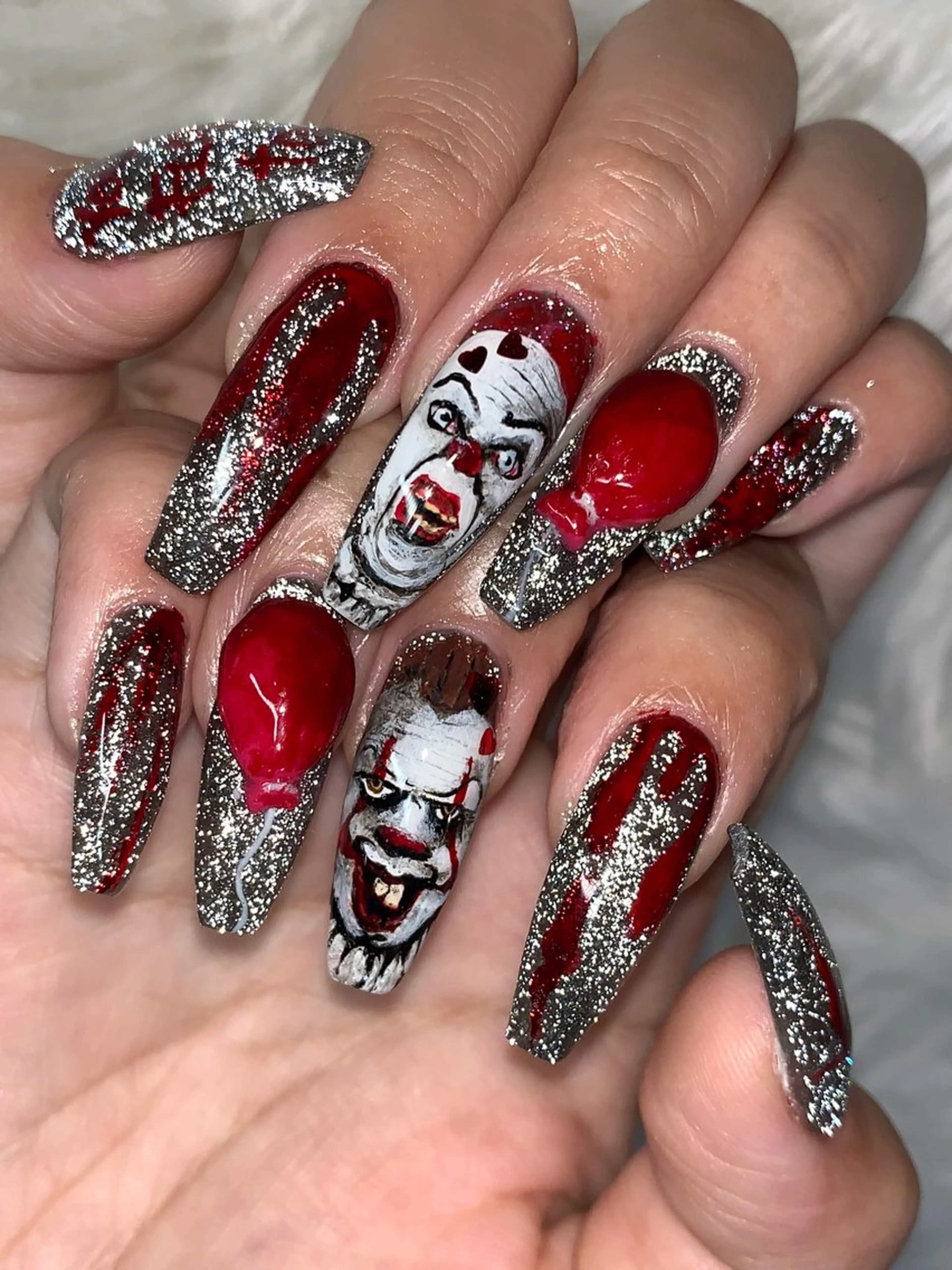 ネイル ハンドネイル NES NAIL所属・さゆり￤推しキャラ ￤ロングネイル🩷のネイルデザイン