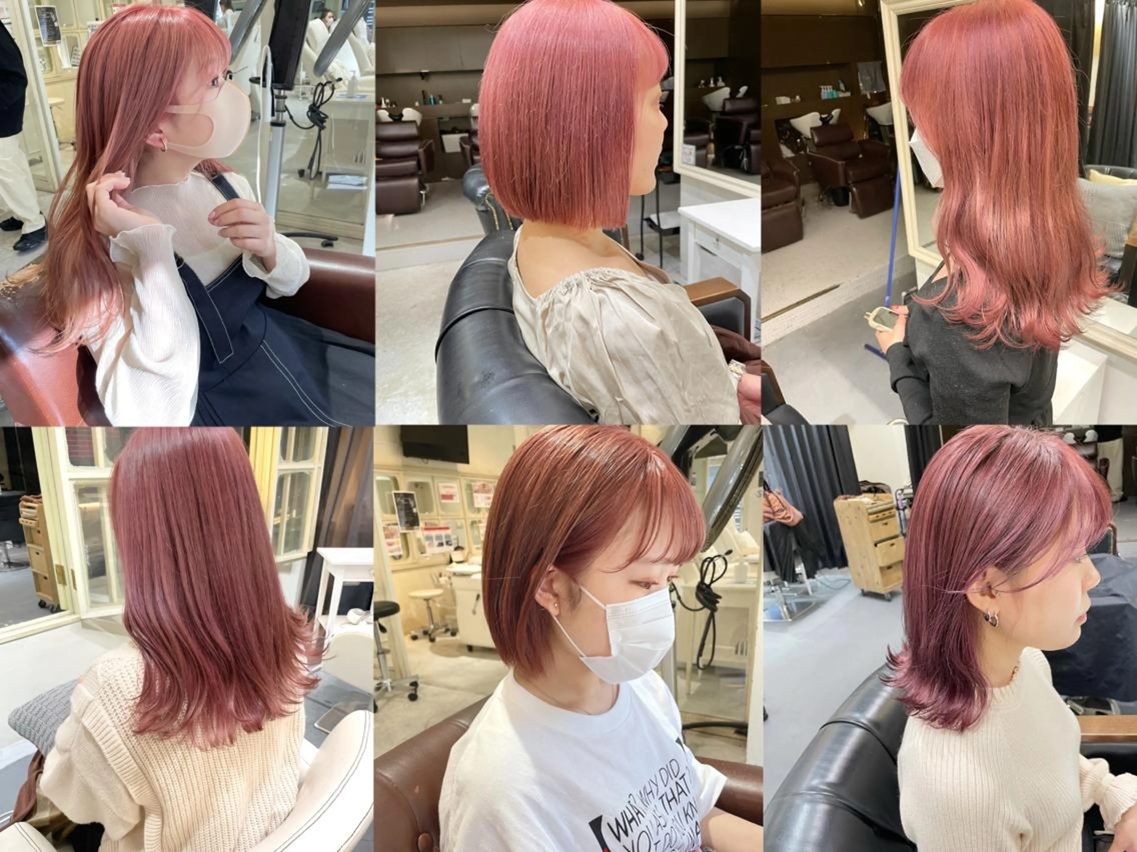 セミロング カラー ヘアカラー ぱつっとボブ 古家 佑真のヘアスタイル