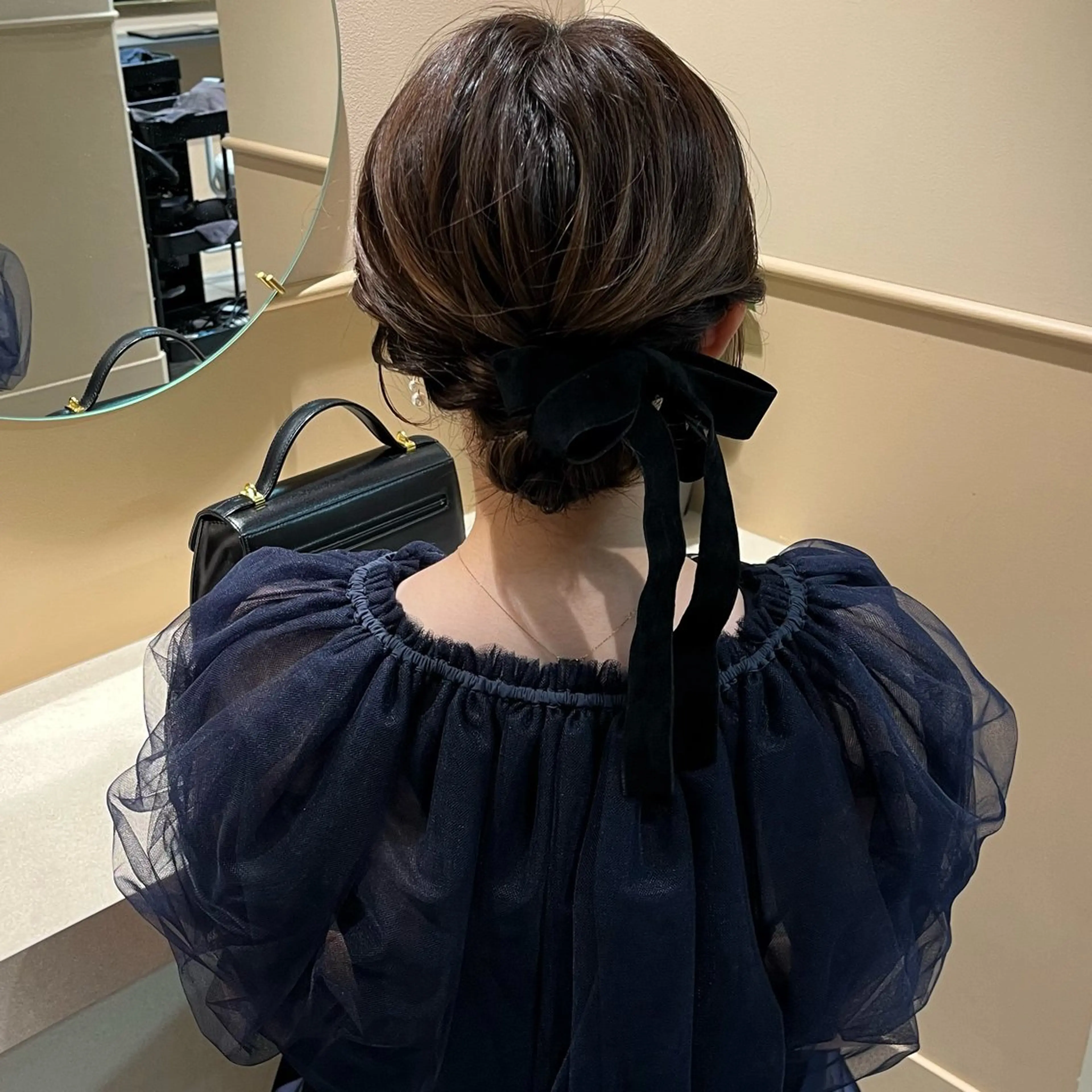 ミディアム ヘアアレンジ ヘアセット 🫧tomoka 透明感カラー🫧のヘアスタイル