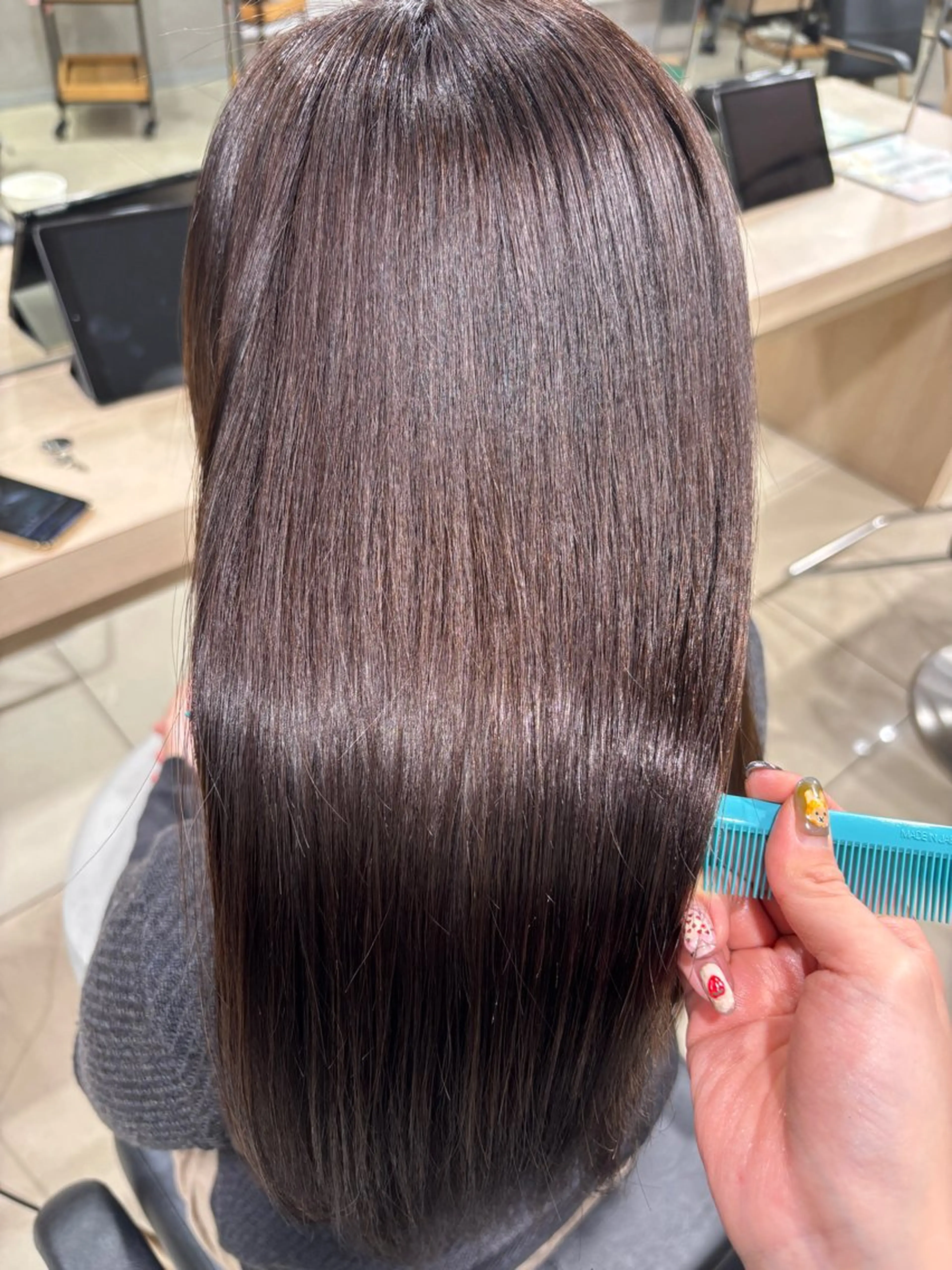 ロング カラー ヘアカラー トリートメント 🍒カラー/縮毛🍒 こばるのヘアスタイル