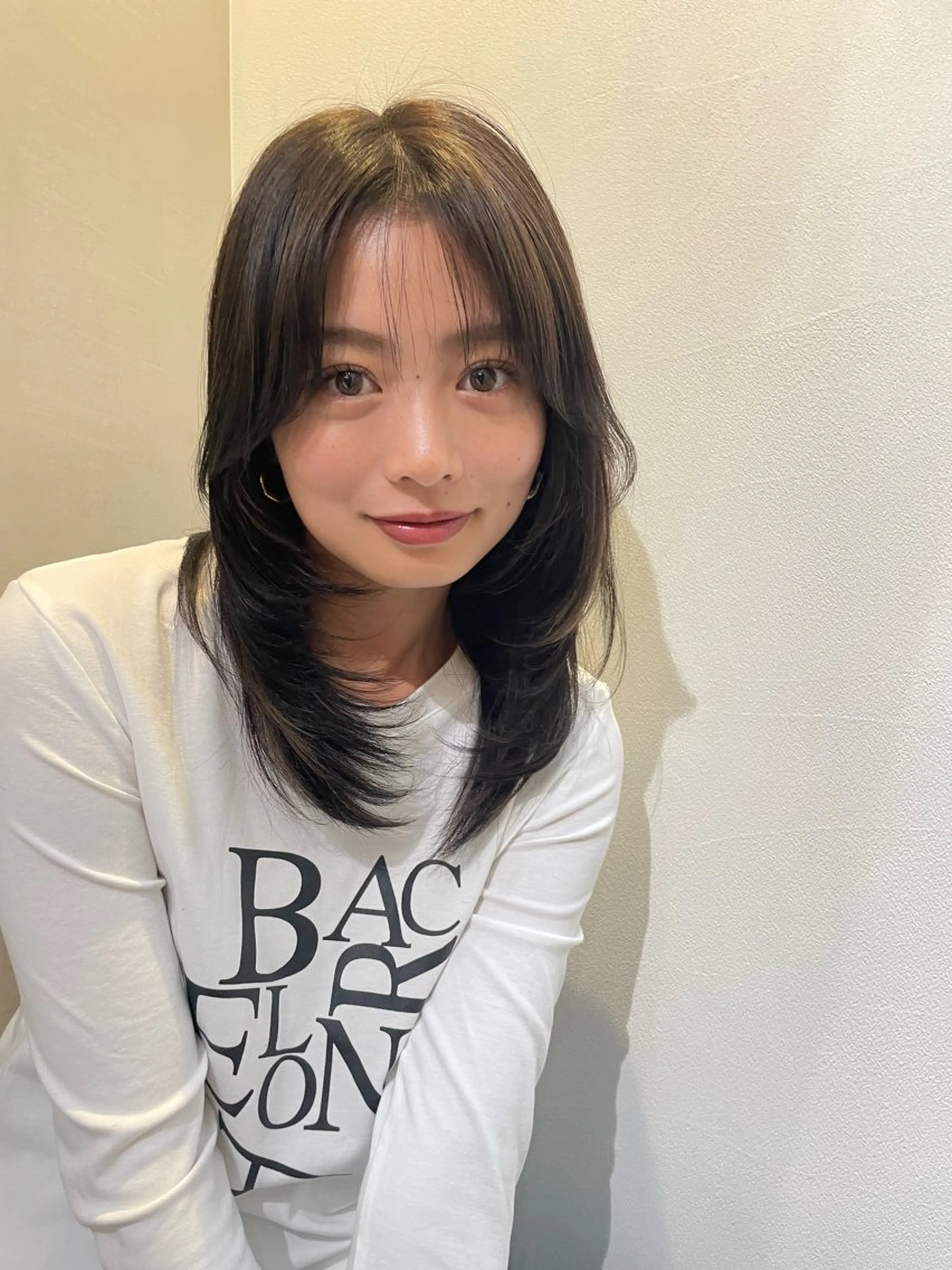 ミディアム レイヤーカット AUBEHAIRnoa熊谷店所属・中島紫乃  レイヤー 🇰🇷🌈のヘアスタイル