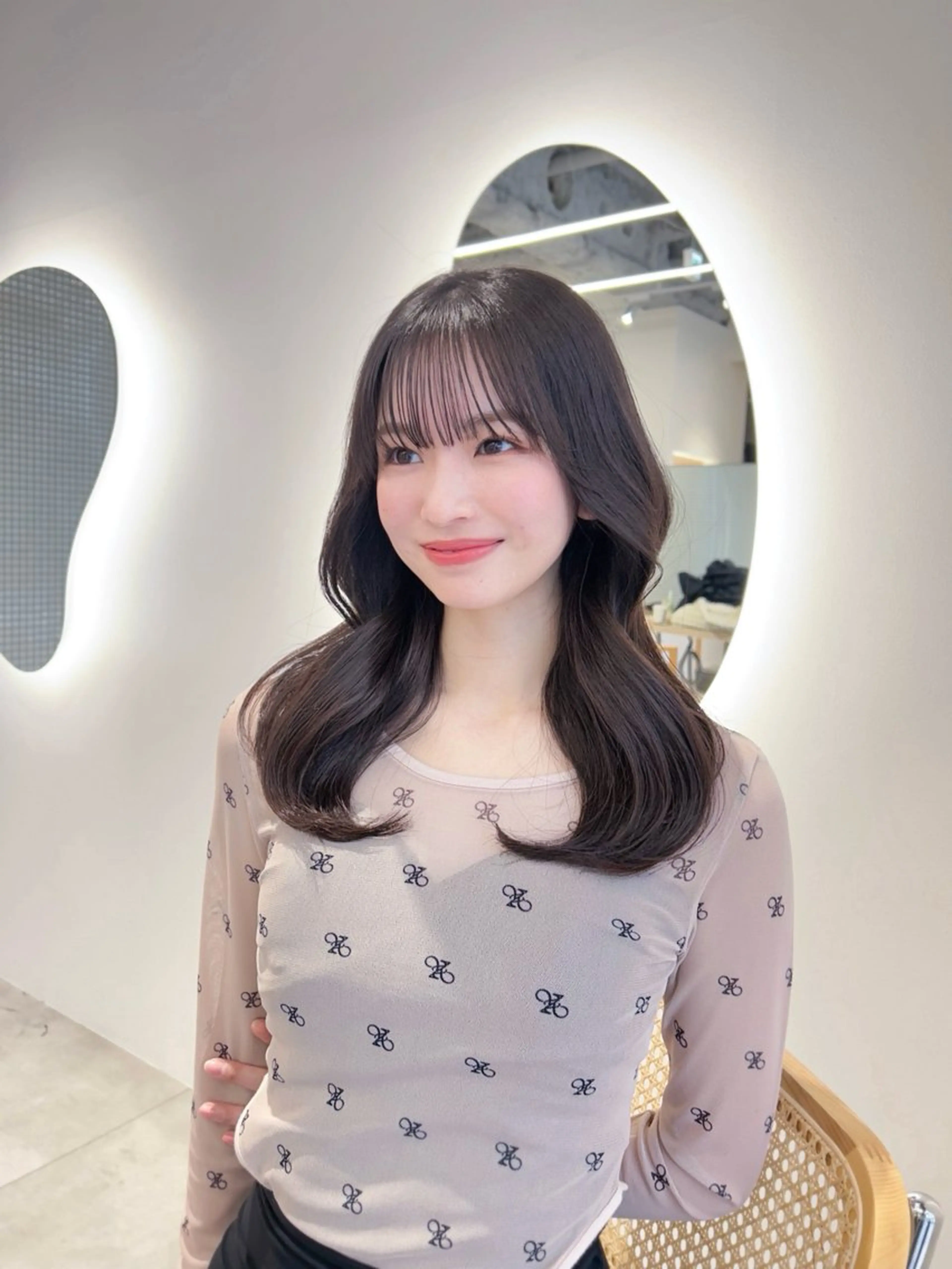 ミディアム 髪質改善 トリートメント ミディアムヘア Chifumiのヘアスタイル