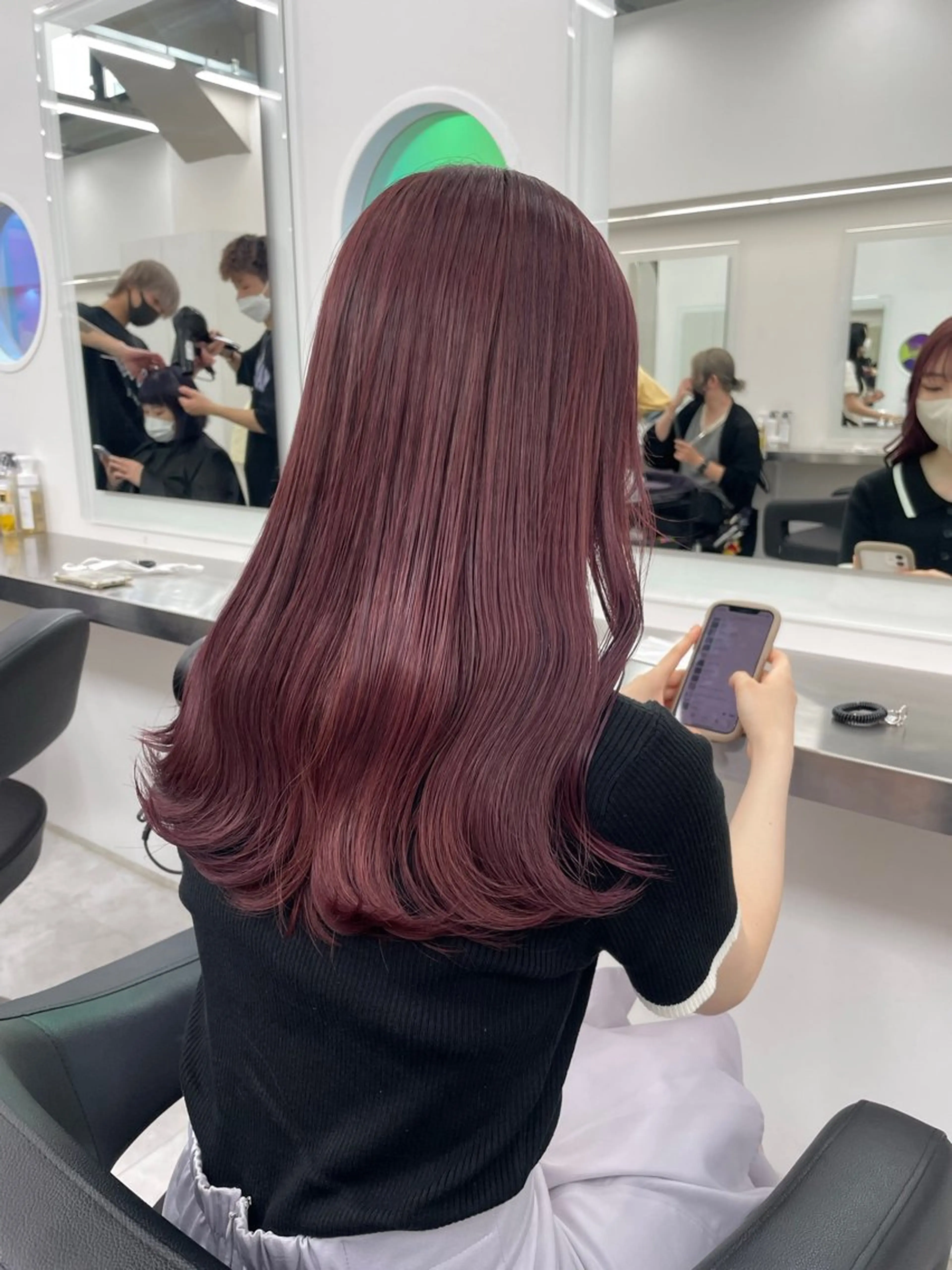 セミロング カラー ヘアカラー トリートメント ヘアセット 渋谷指名1位💖 カラーの達人❣️のヘアスタイル