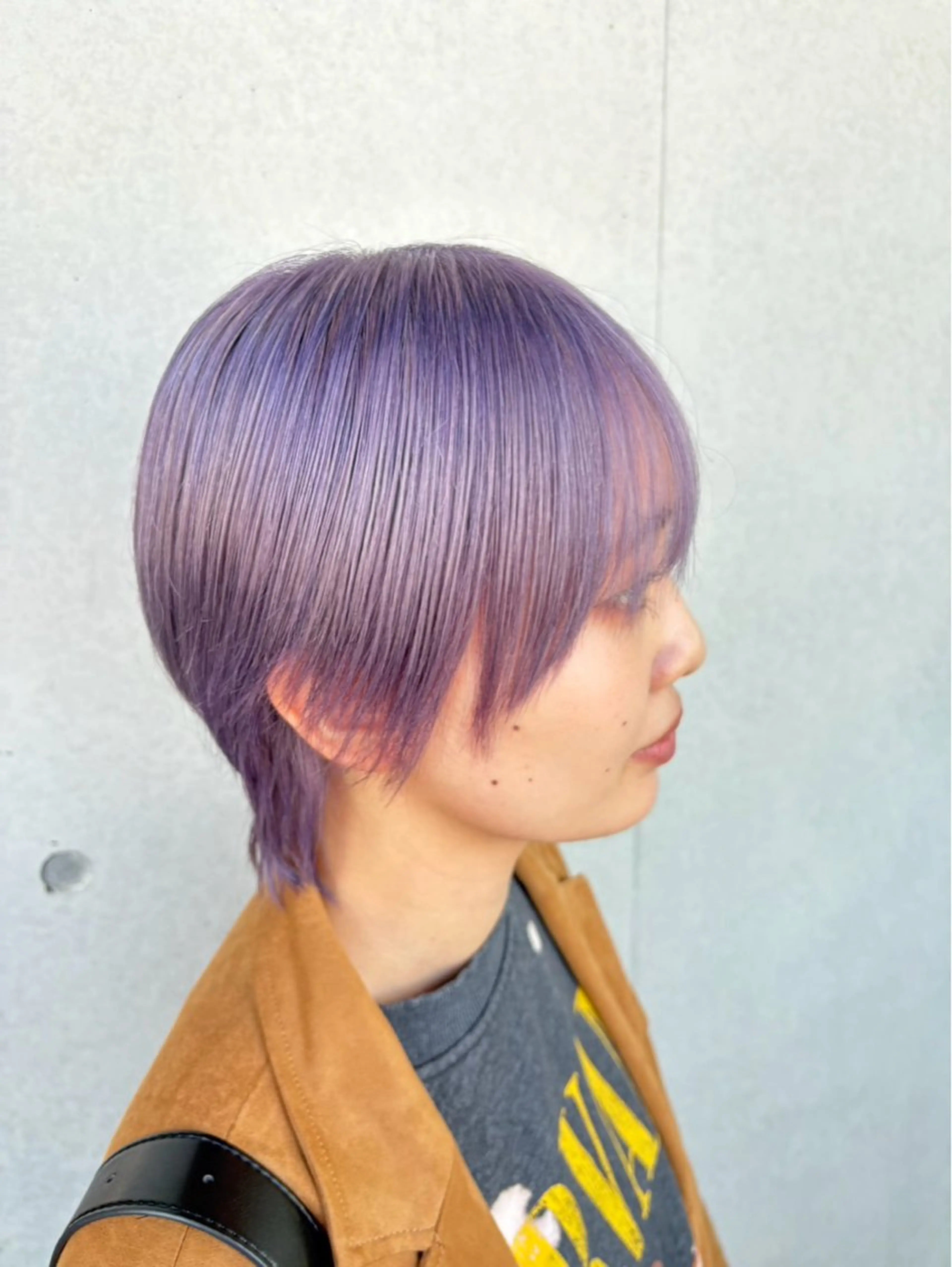 ショート カラー パープルカラー シルバー ヘアカラー 茅ヶ崎/ハイトーン/ Ramuのヘアスタイル