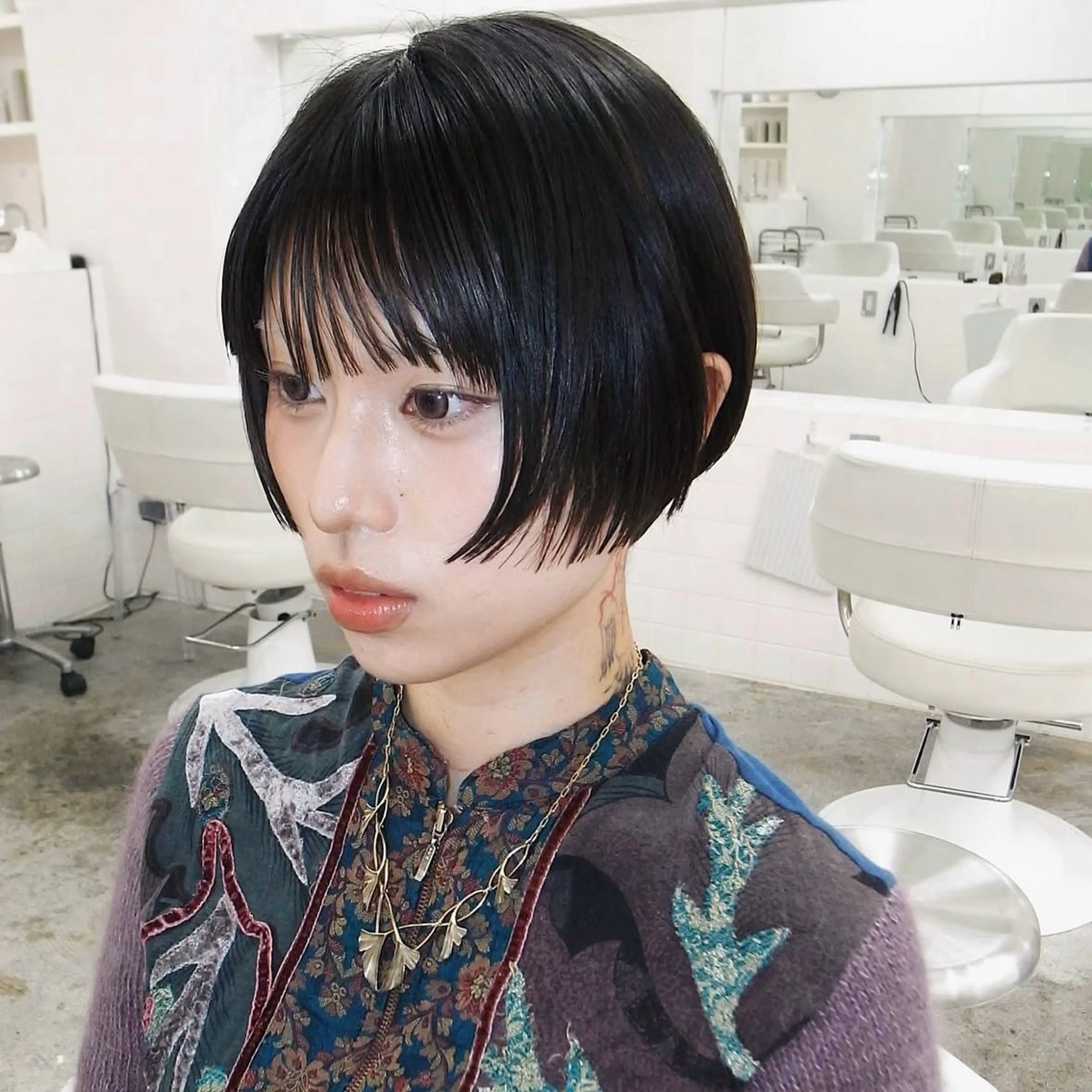 ショート カラー カット ヘアカラー トリートメント 丹所属・チヒロ/ショート /メンズパーマのヘアスタイル