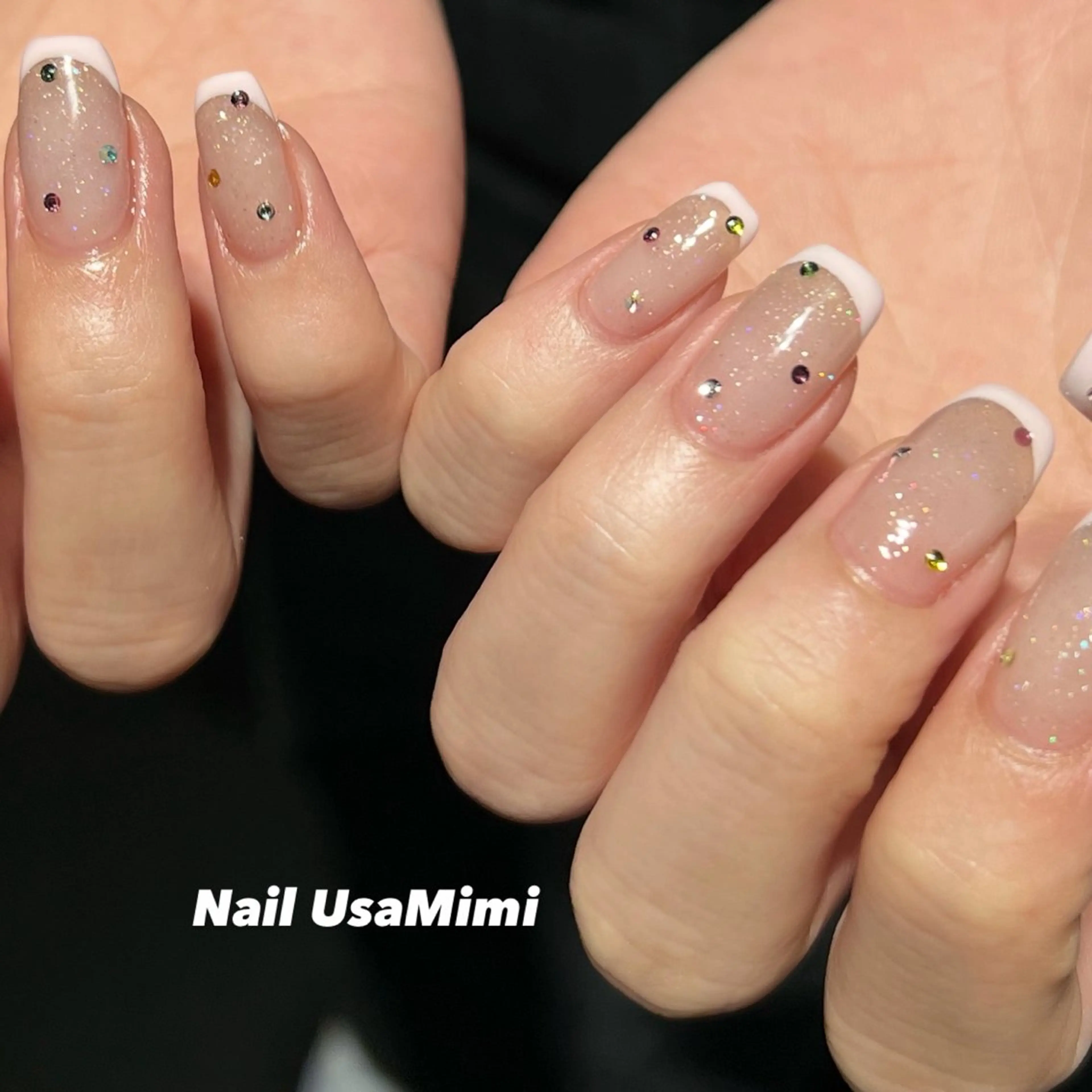 ミディアム ハンドネイル 本町Nail Usa Mimi SAKIのネイルデザイン