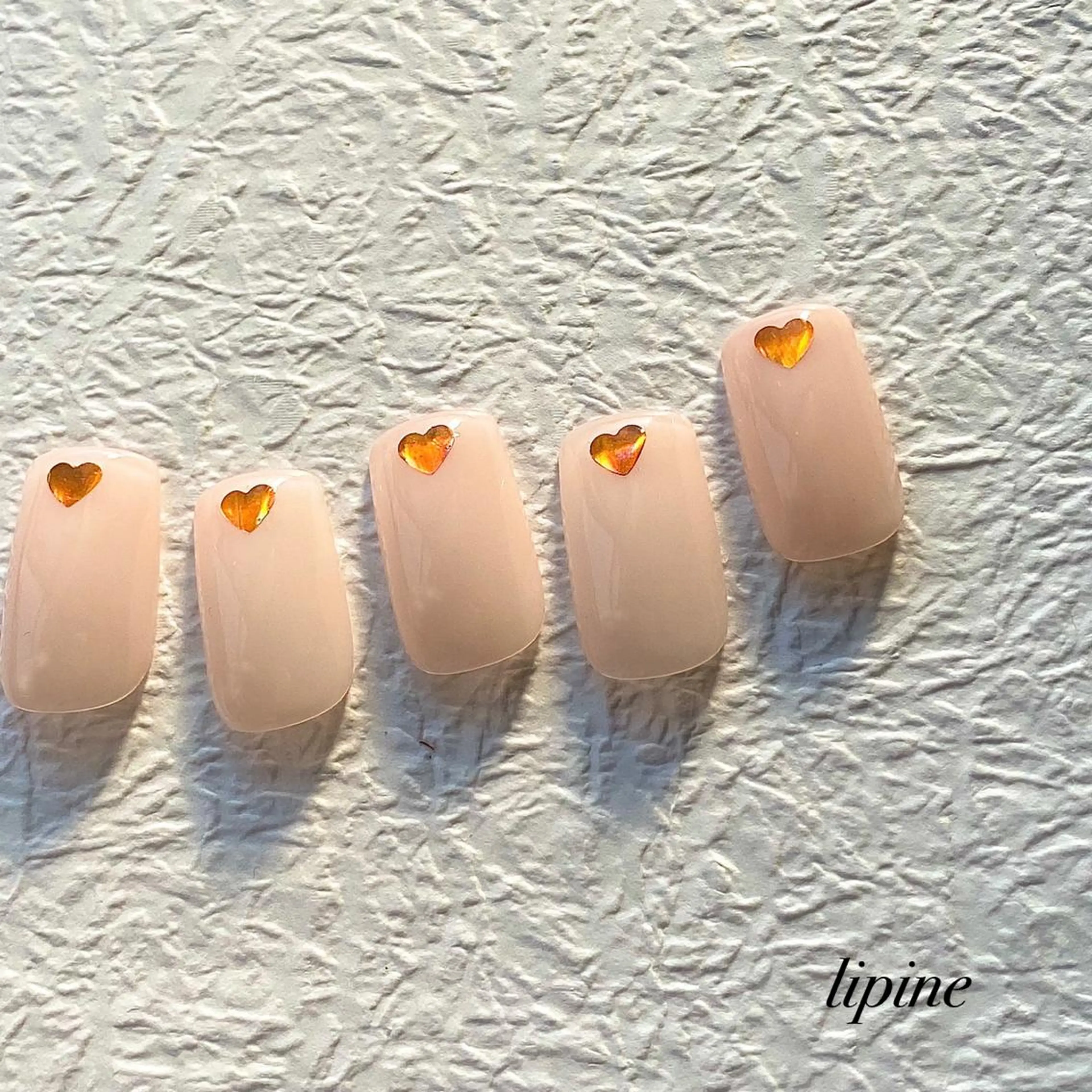 ネイル ハート ネイルサロン lipineのネイルデザイン