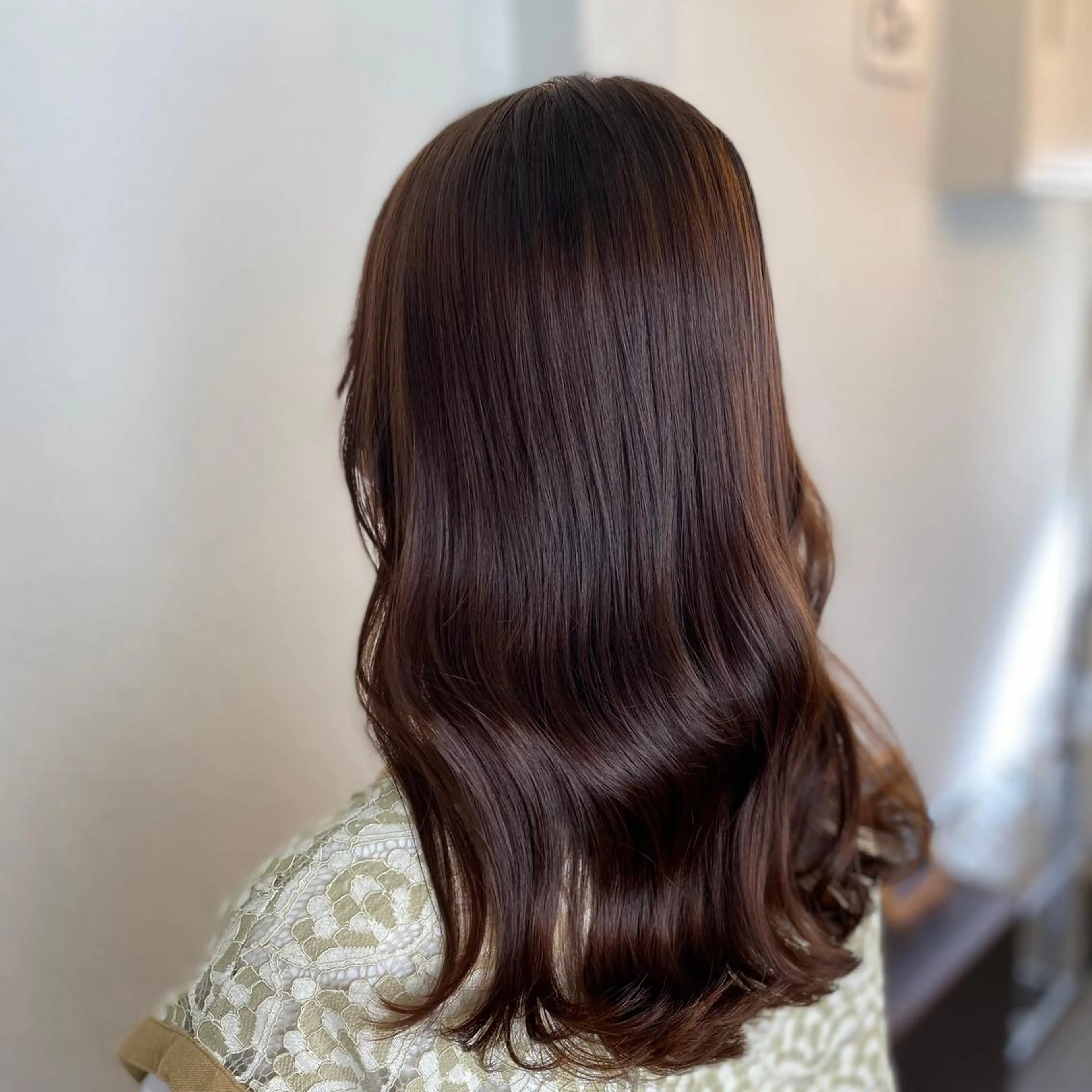 セミロング カラー ヘアアレンジ カット ヘアカラー トリートメント DANY🦋名駅✂︎ 艶髪/透明感カラーのヘアスタイル