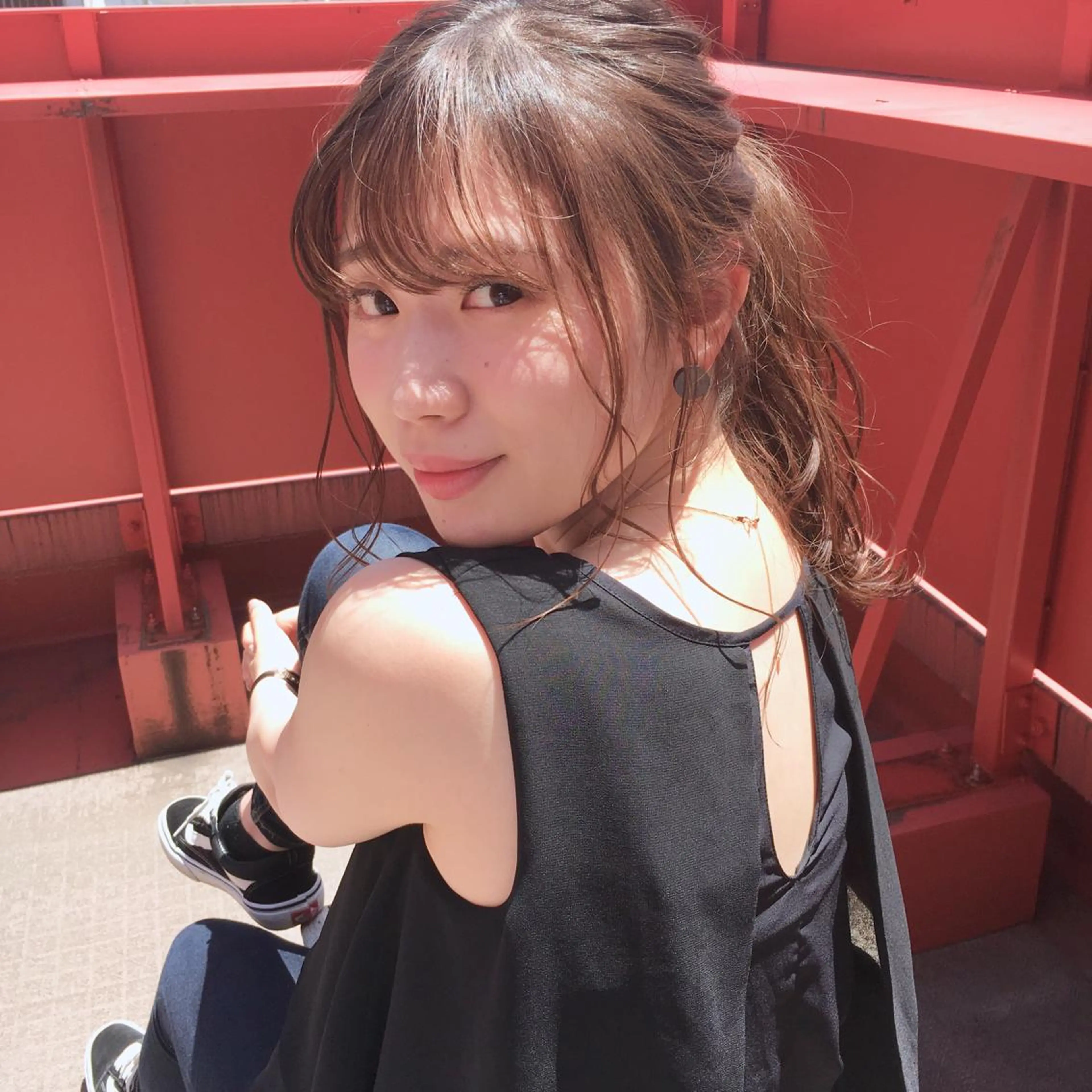 セミロング カラー ヘアアレンジ 上川 美幸のヘアスタイル