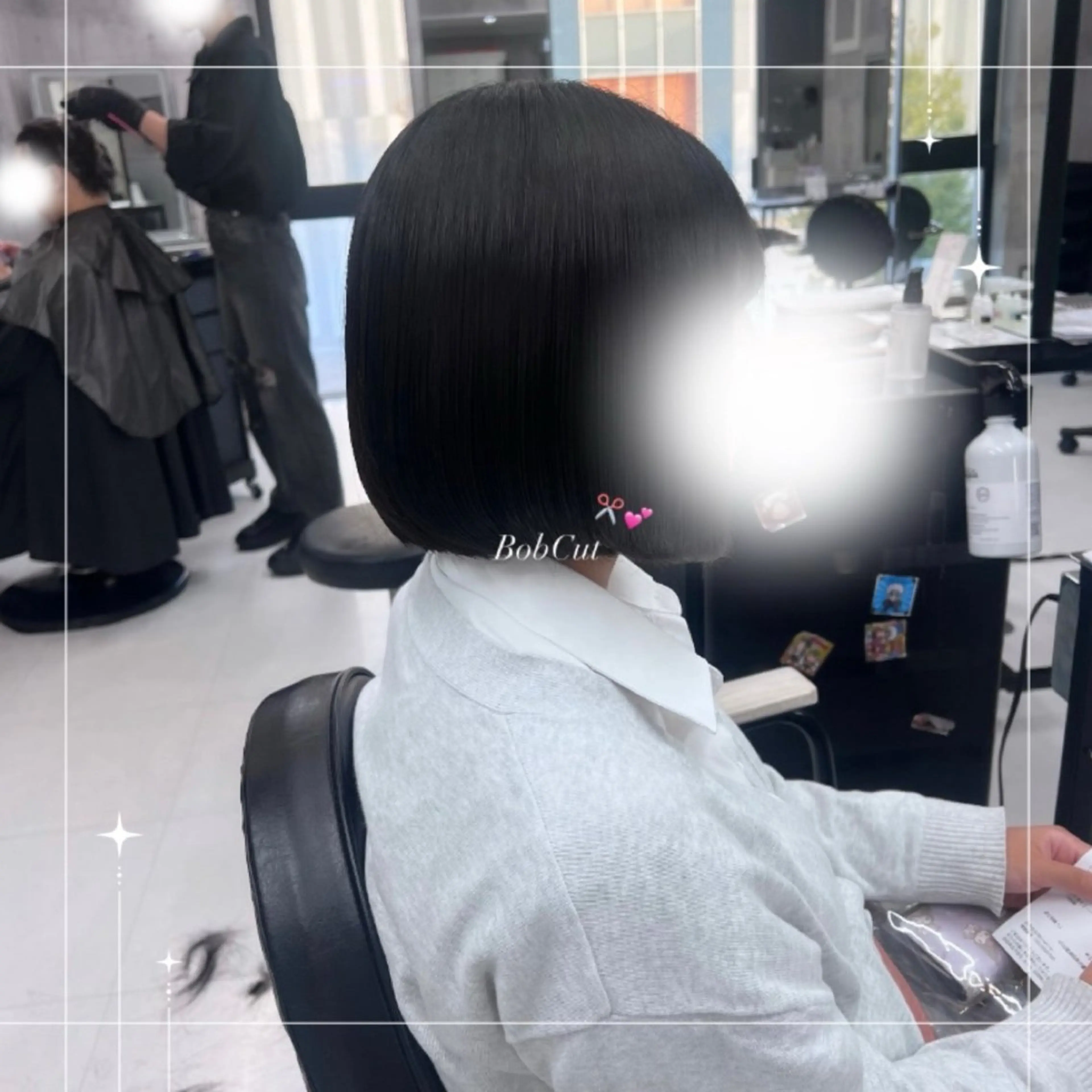 ショート カット 🪼RINA/寒色 艶髪カラー💙のヘアスタイル