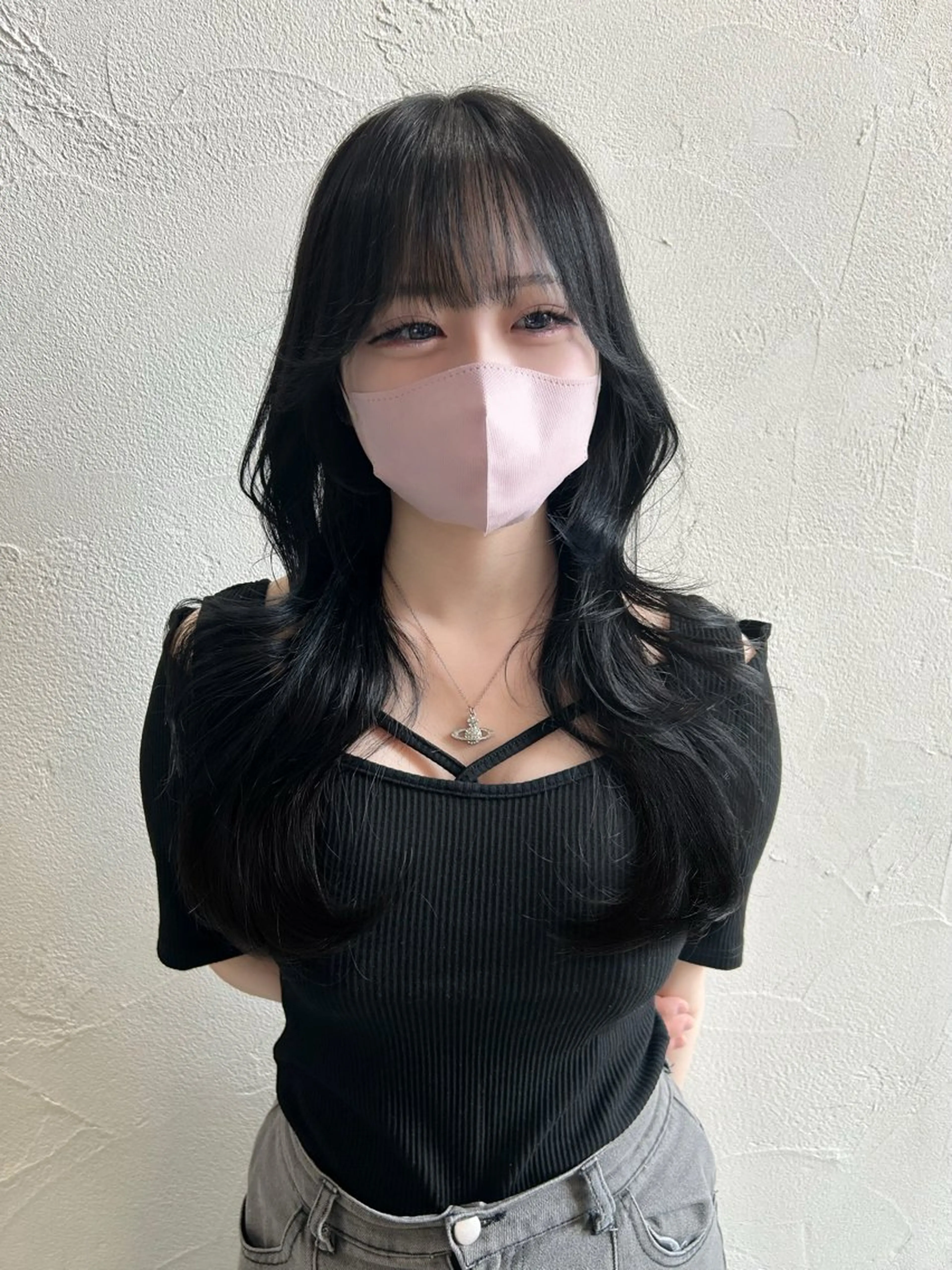ロング カラー 中嶋心渚⌇透明感 カラー🎀‪⟡.*のヘアスタイル