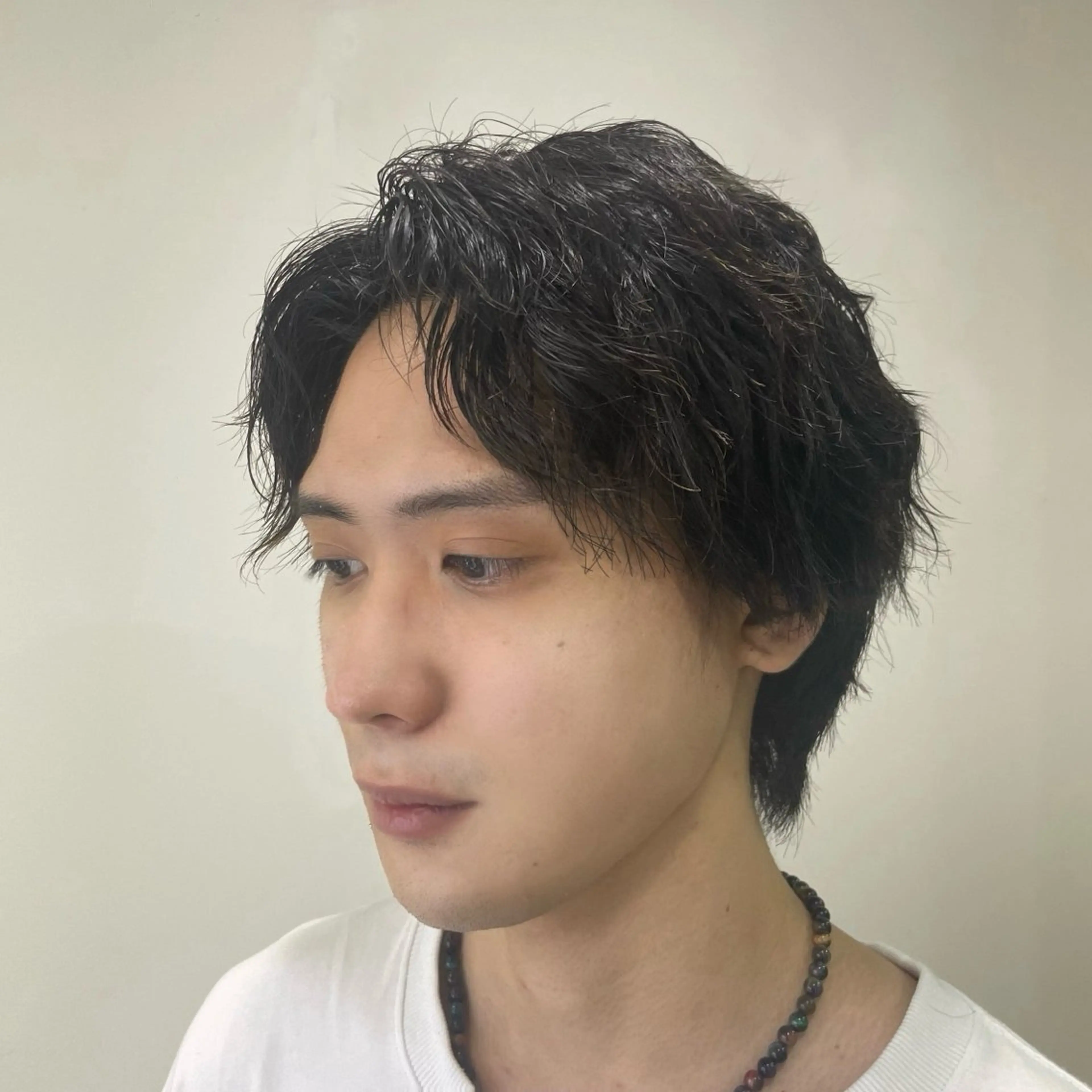 パーマ メンズ センターパート メンズパーマ 波巻きパーマ ニュアンスパーマ メンズパーマ特化森田 真衣🌟のヘアスタイル