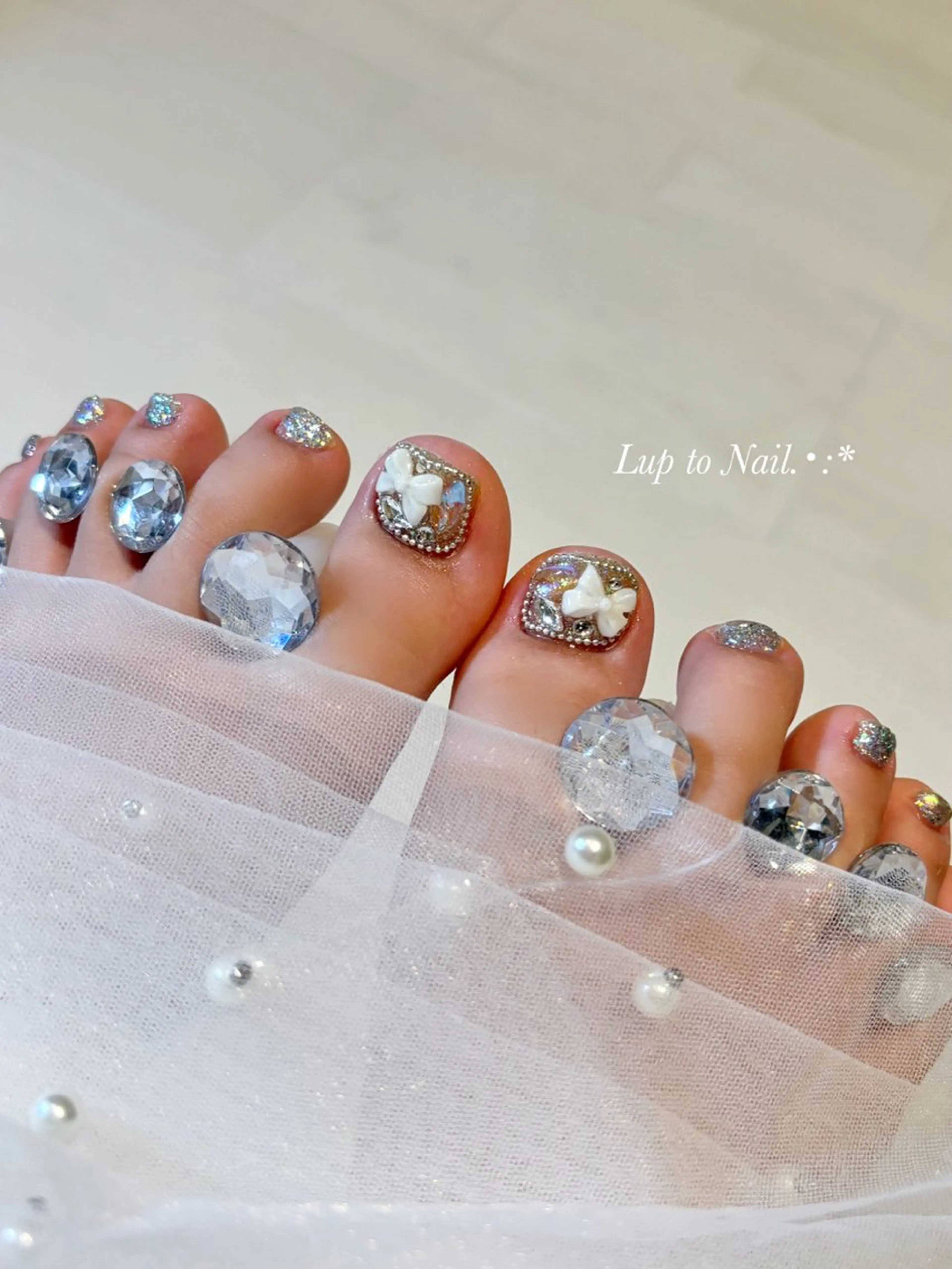 ネイル 春ネイル フットネイル Lupto　Nail 【リップトゥネイル】のネイルデザイン